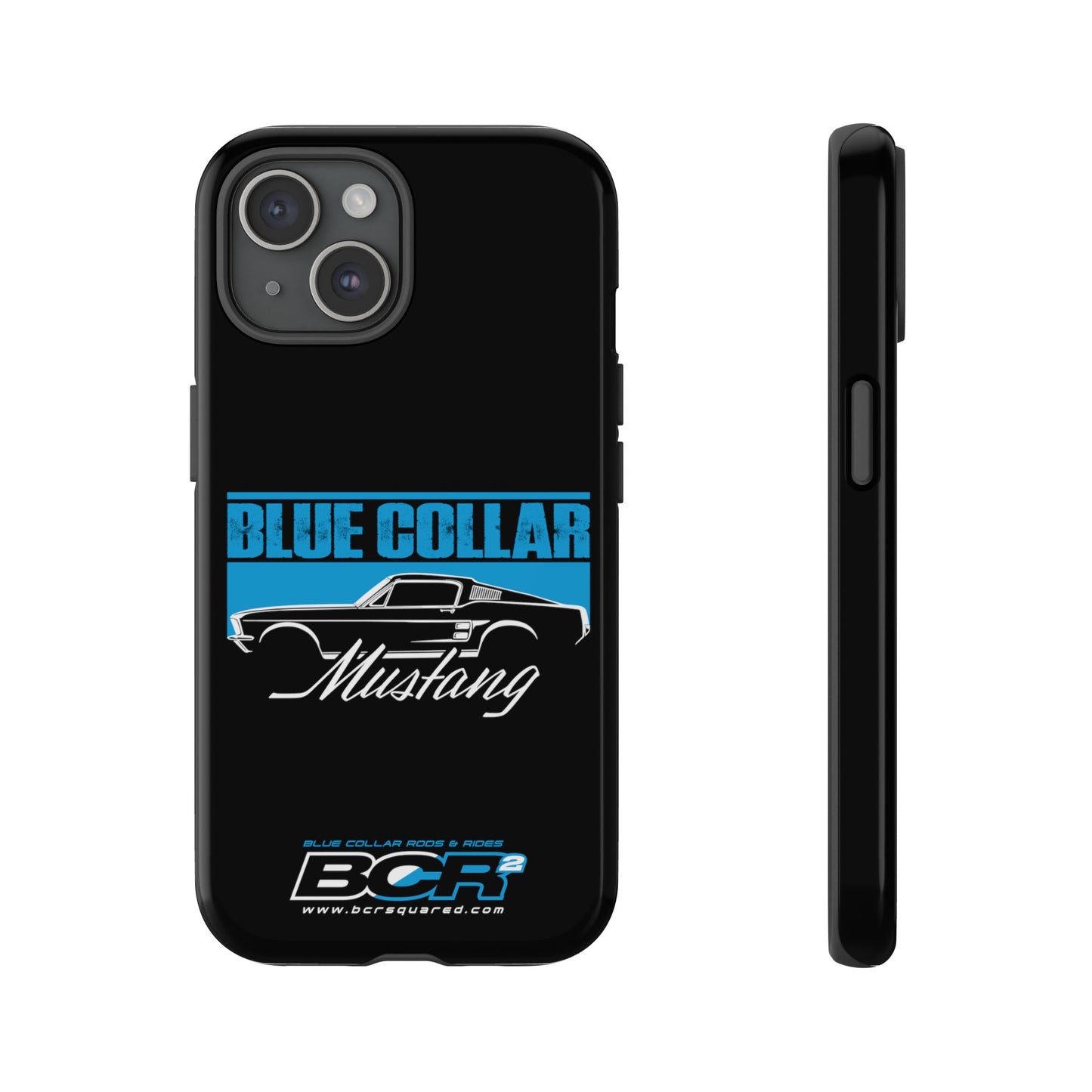 Blue Collar Mustang Black Phone Case