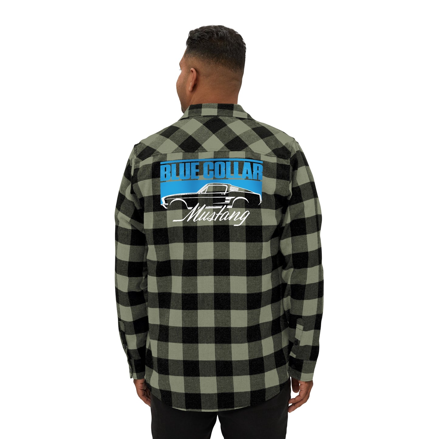 Blue Collar Mustang Flannel Shirt