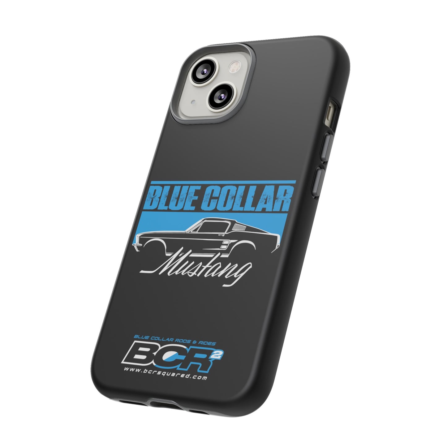 Blue Collar Mustang Black Phone Case