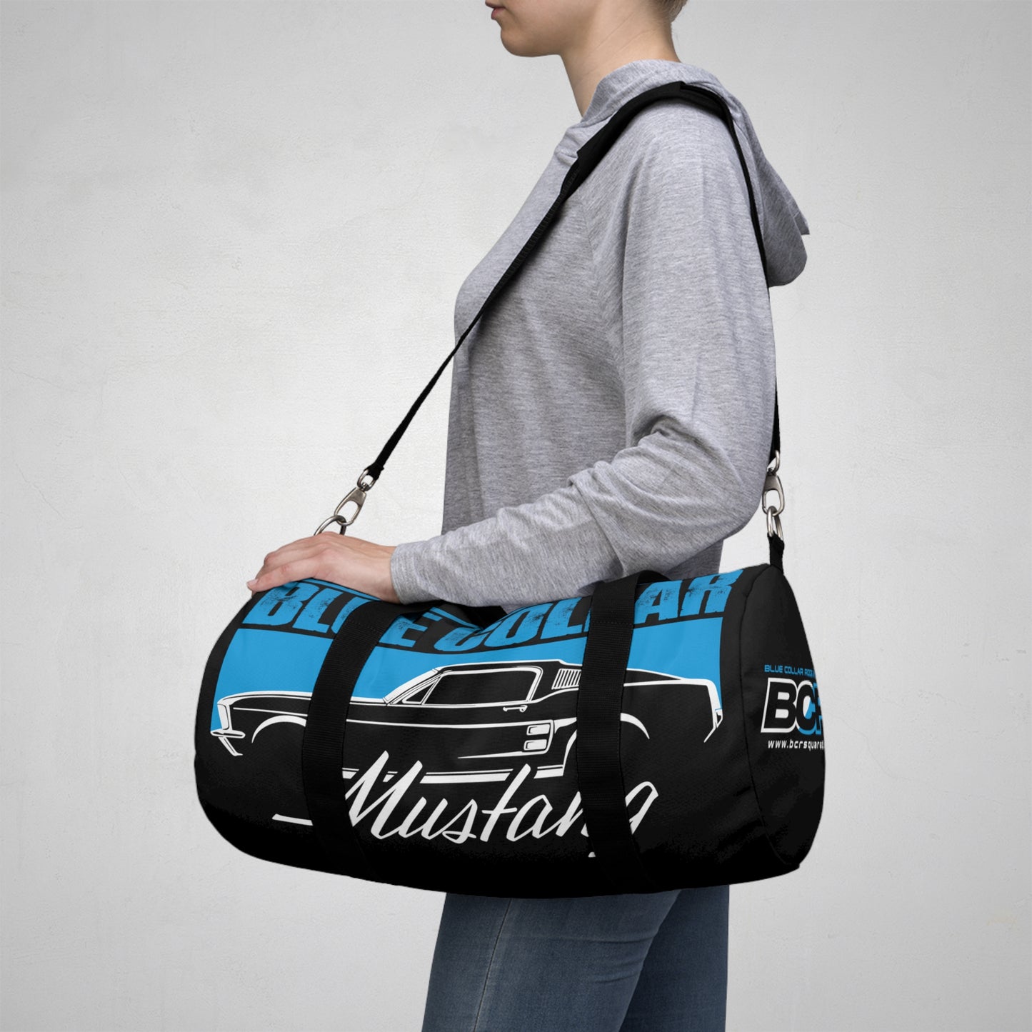 Blue Collar Mustang Black Duffel Bag