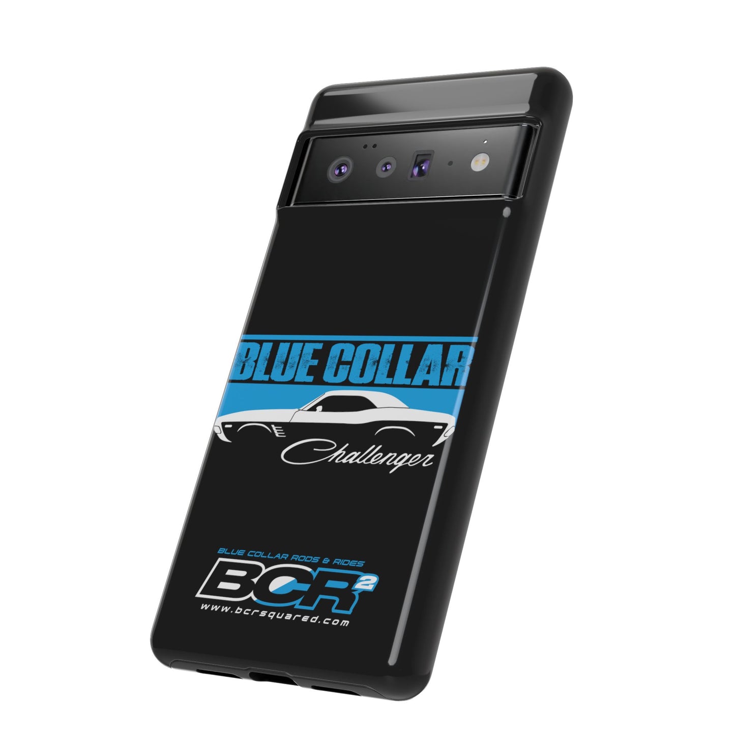 Blue Collar Challenger Black Phone Cases