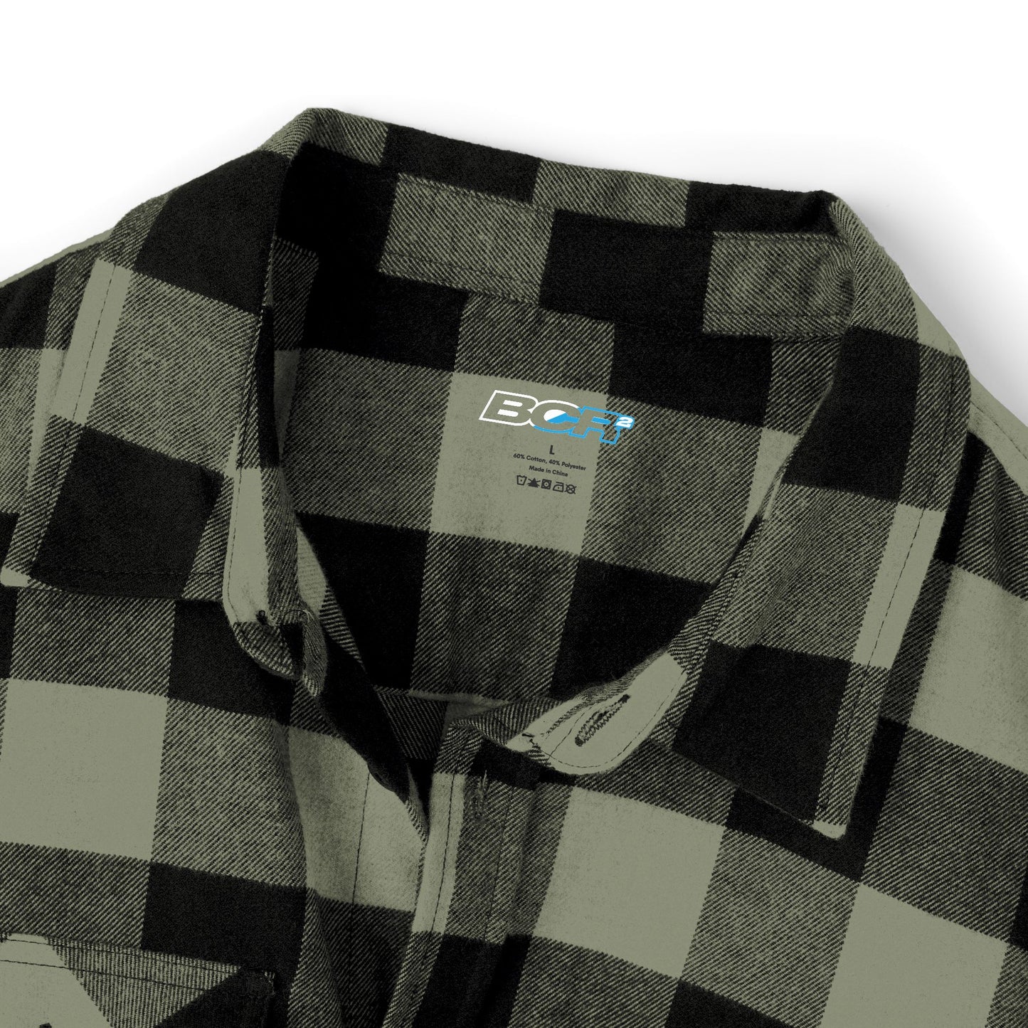 Blue Collar Block Logo Flannel Shirt