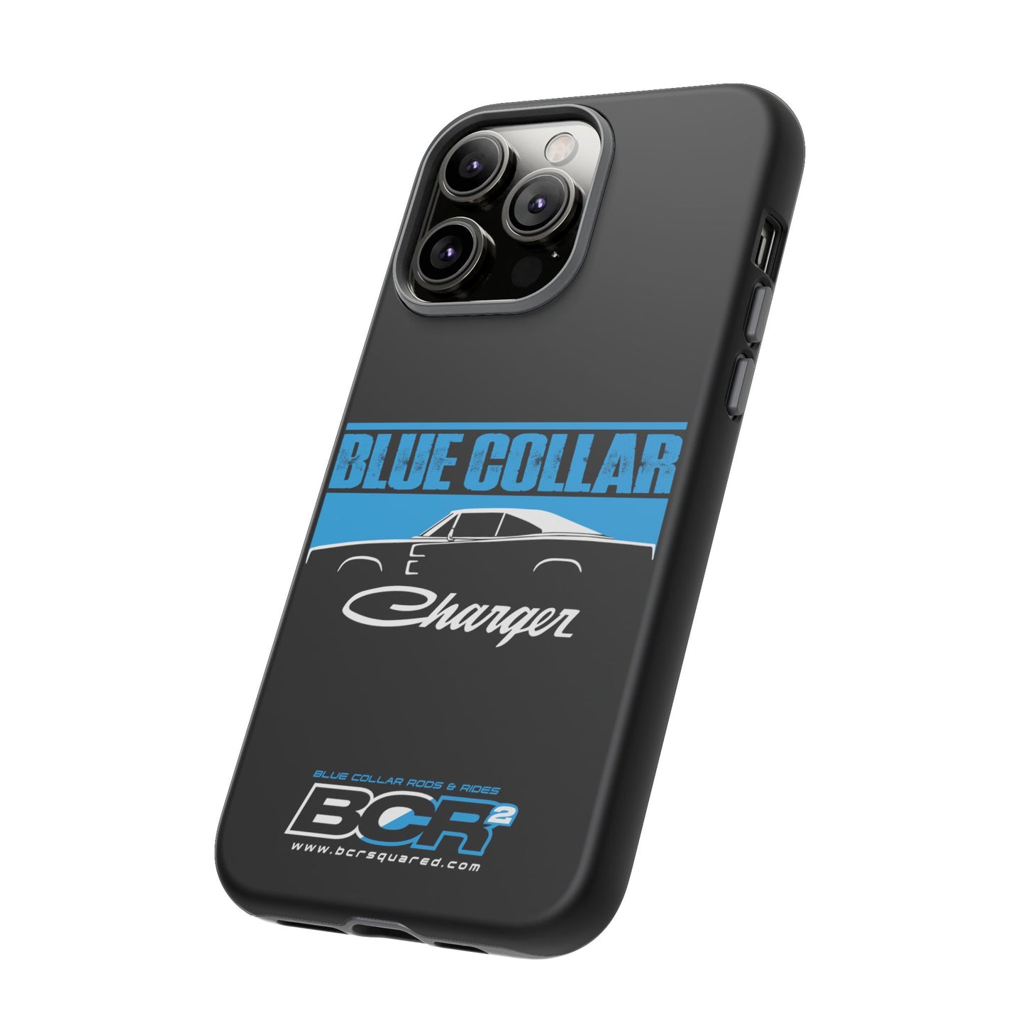 Blue Collar Charger Black Phone Cases