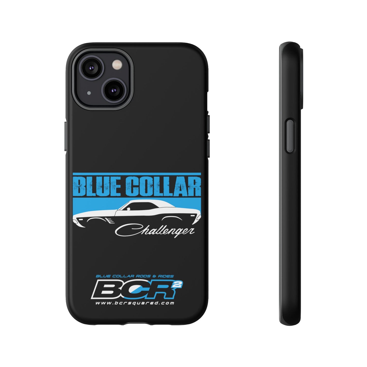 Blue Collar Challenger Black Phone Cases