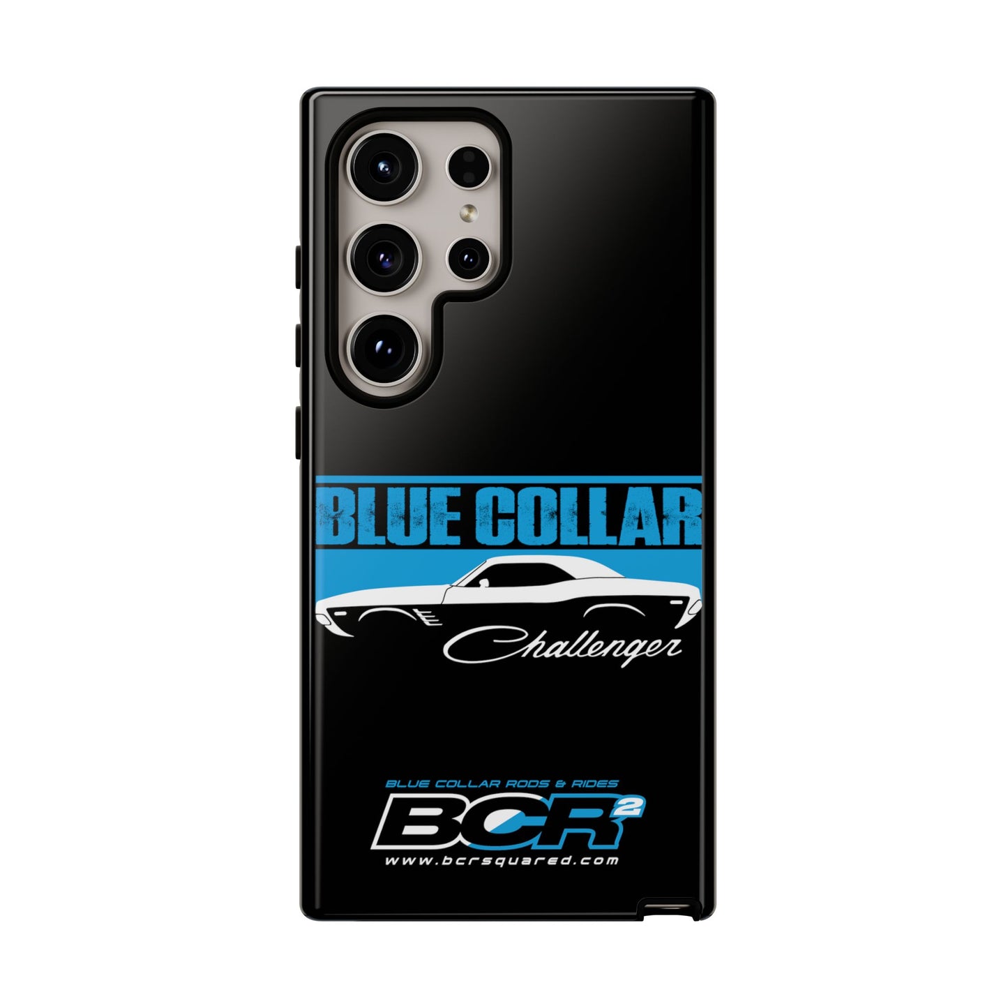 Blue Collar Challenger Black Phone Cases