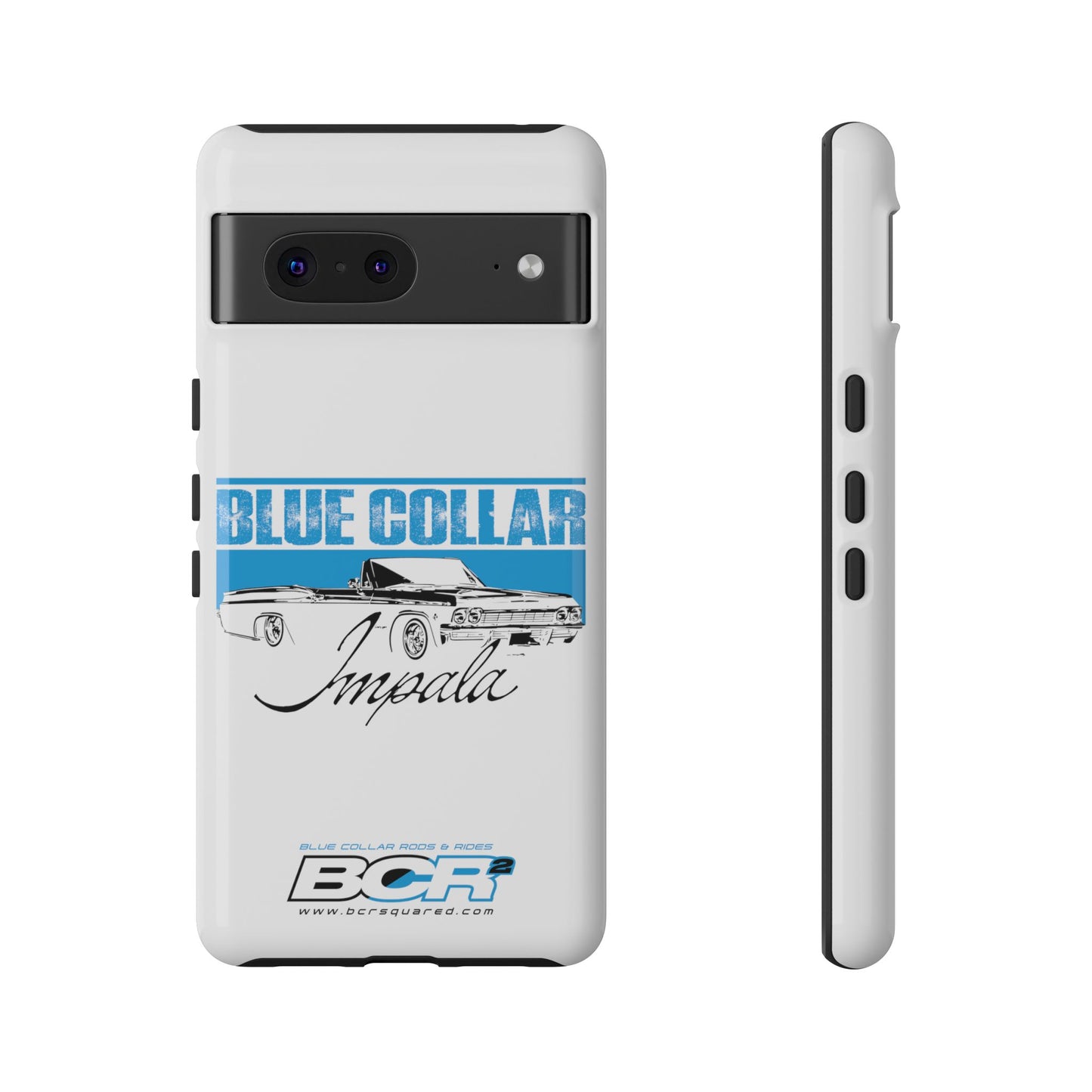 Blue Collar Impala White Phone Cases