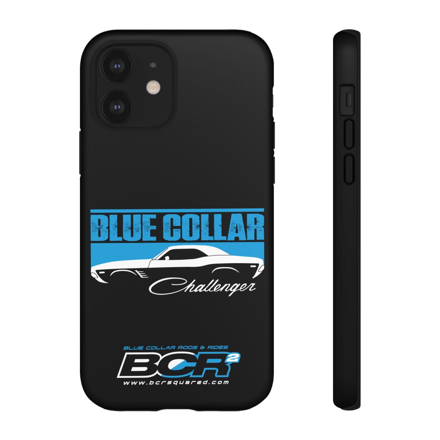 Blue Collar Challenger Black Phone Cases