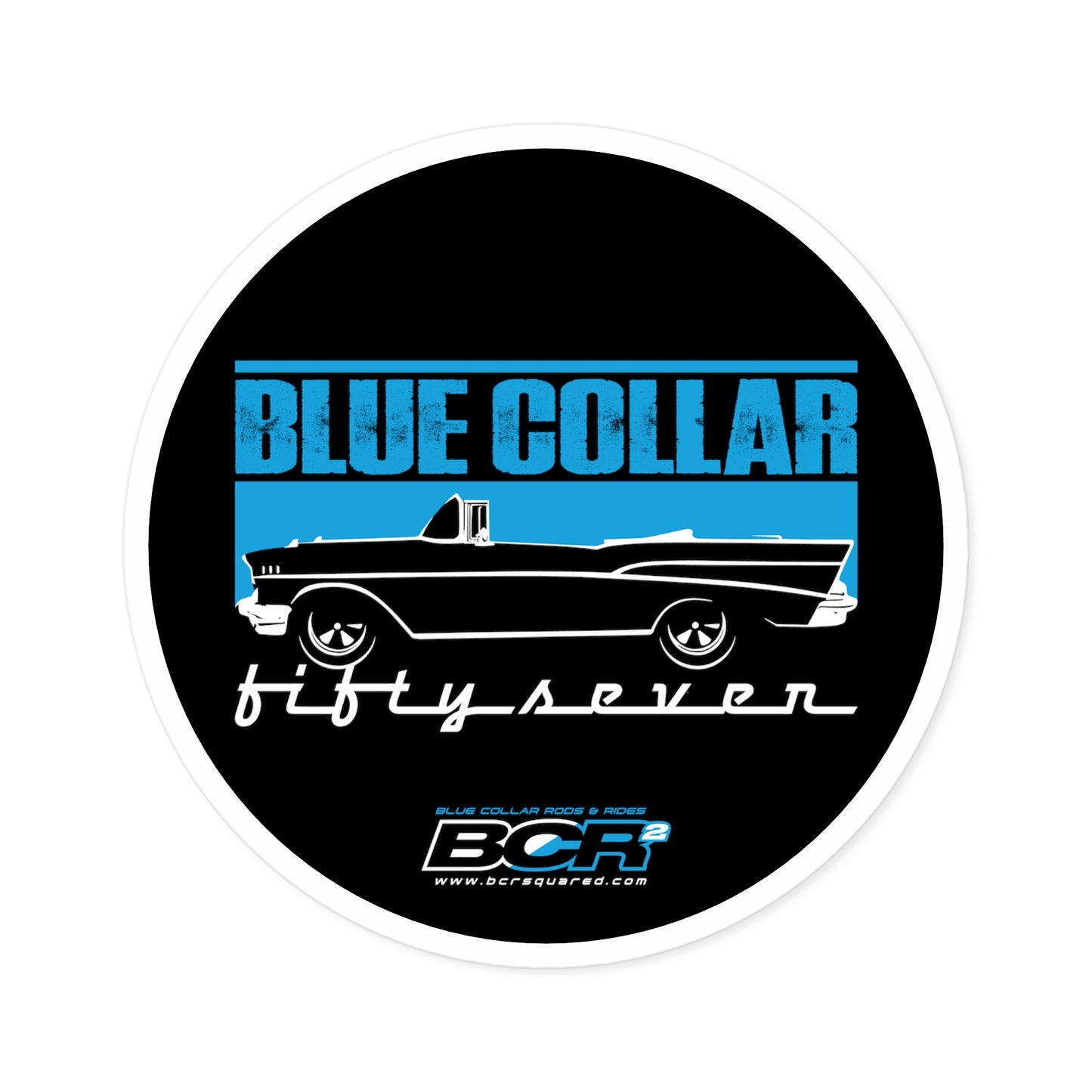 Blue Collar Fifty Seven Sticker