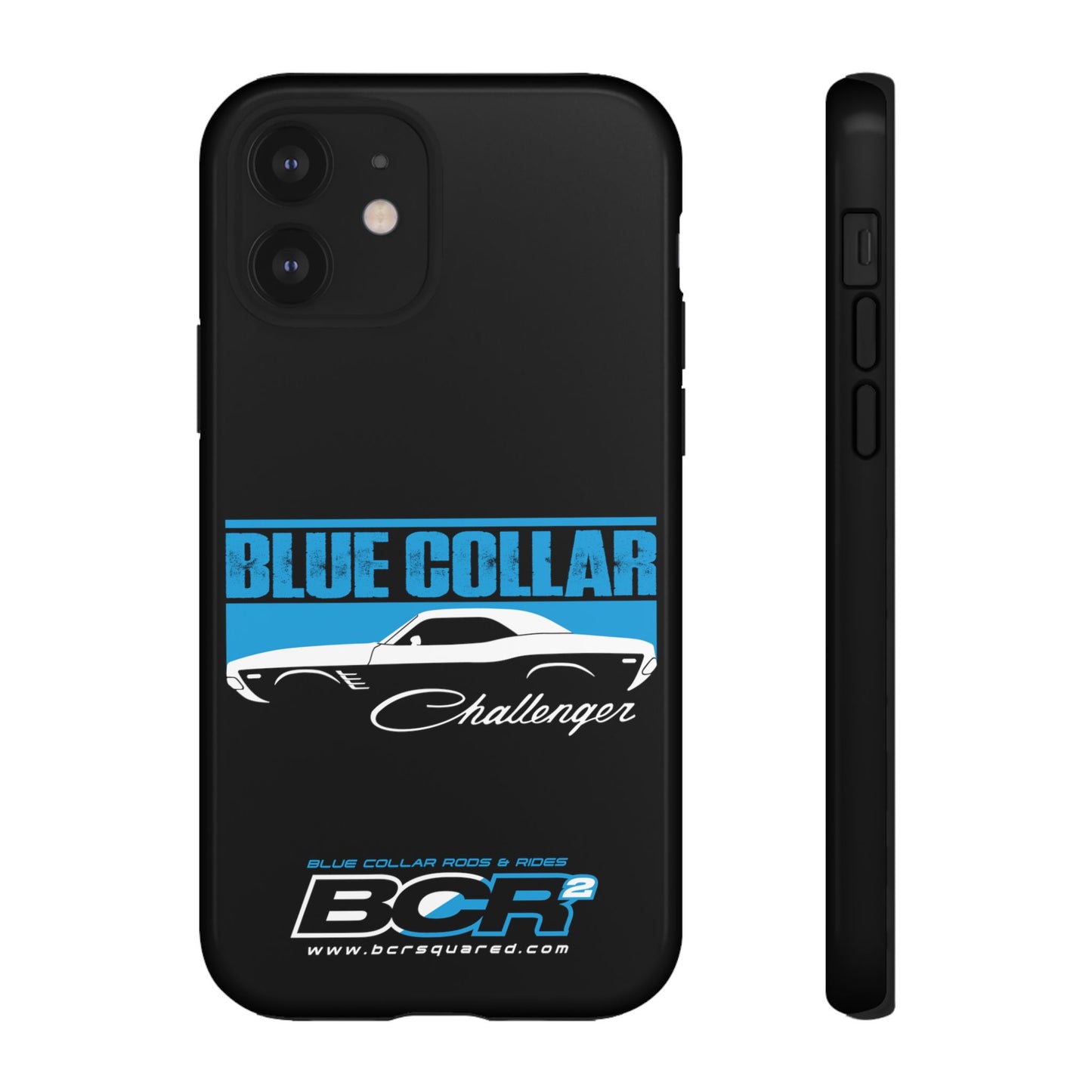 Blue Collar Challenger Black Phone Cases