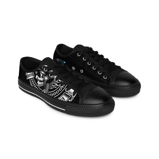 Blue Collar Skull 1 Black Sneakers