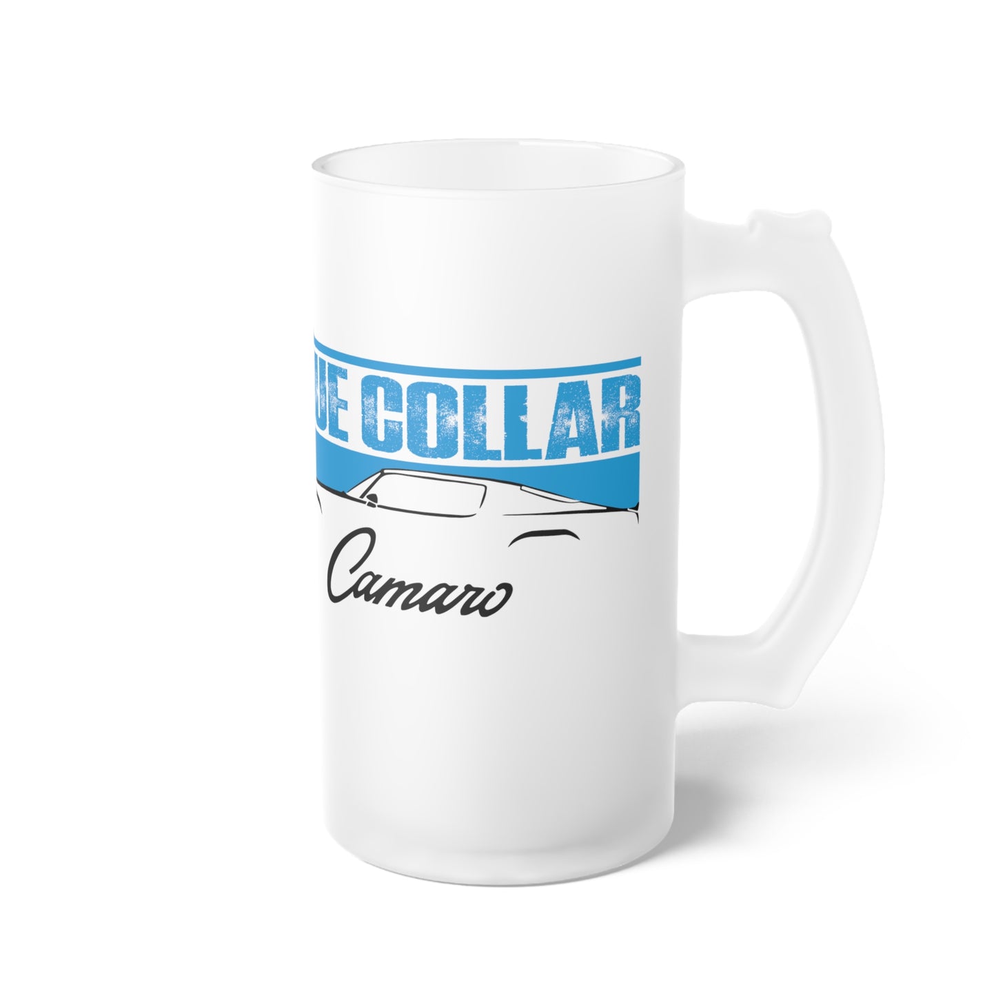 Blue Collar 2nd Gen Camaro Frosted Glass Beer Mug