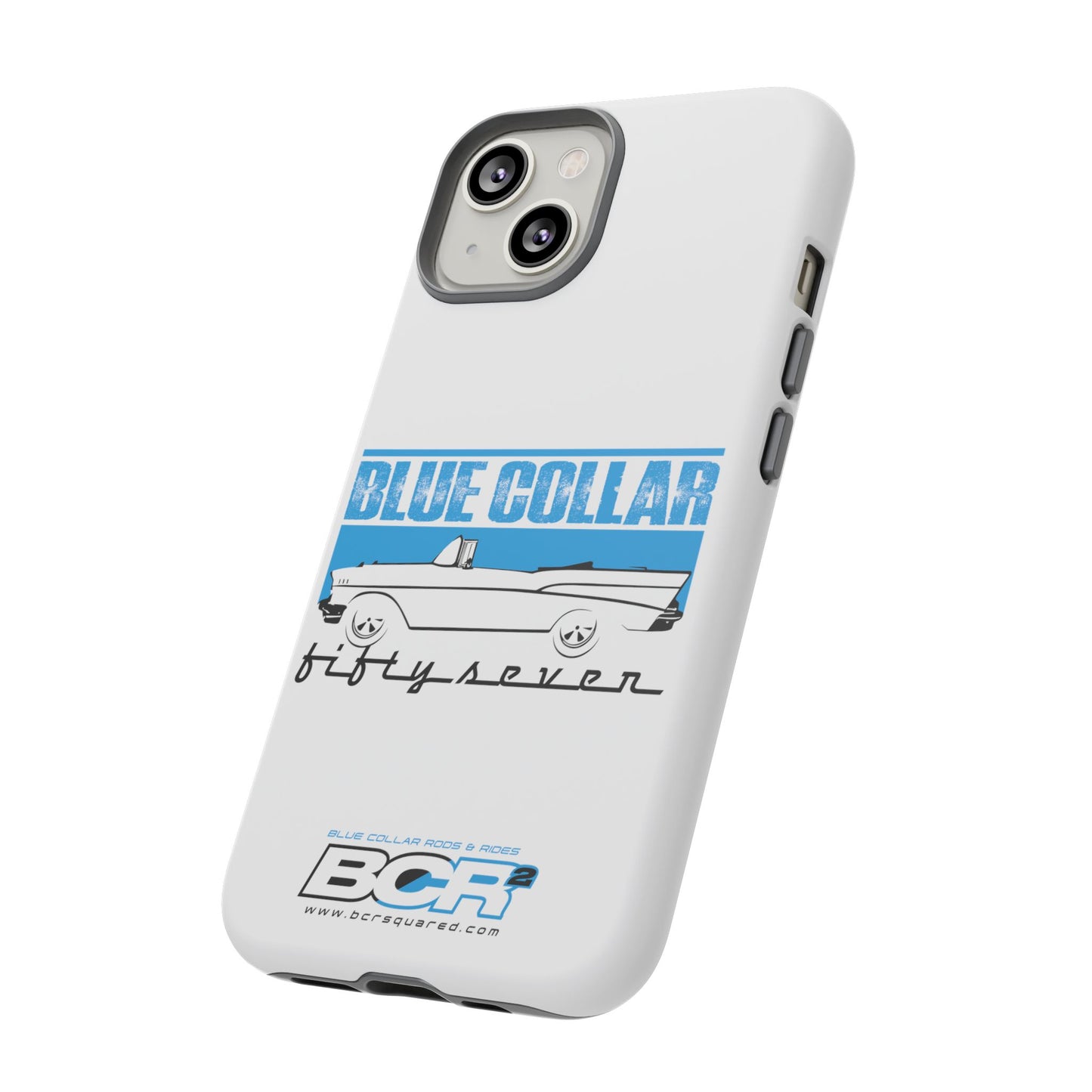 Blue Collar Fifty Seven White Phone Case