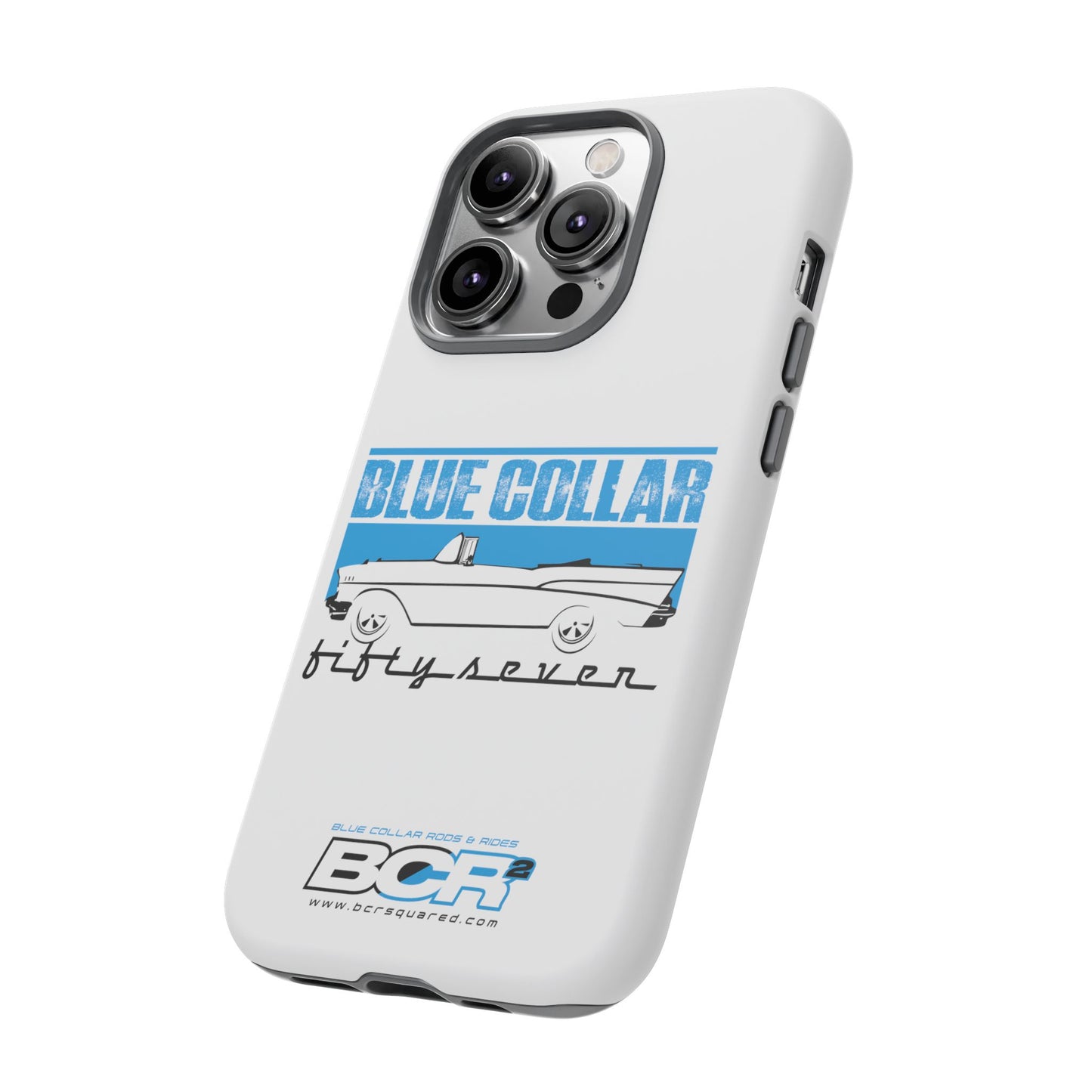 Blue Collar Fifty Seven White Phone Case