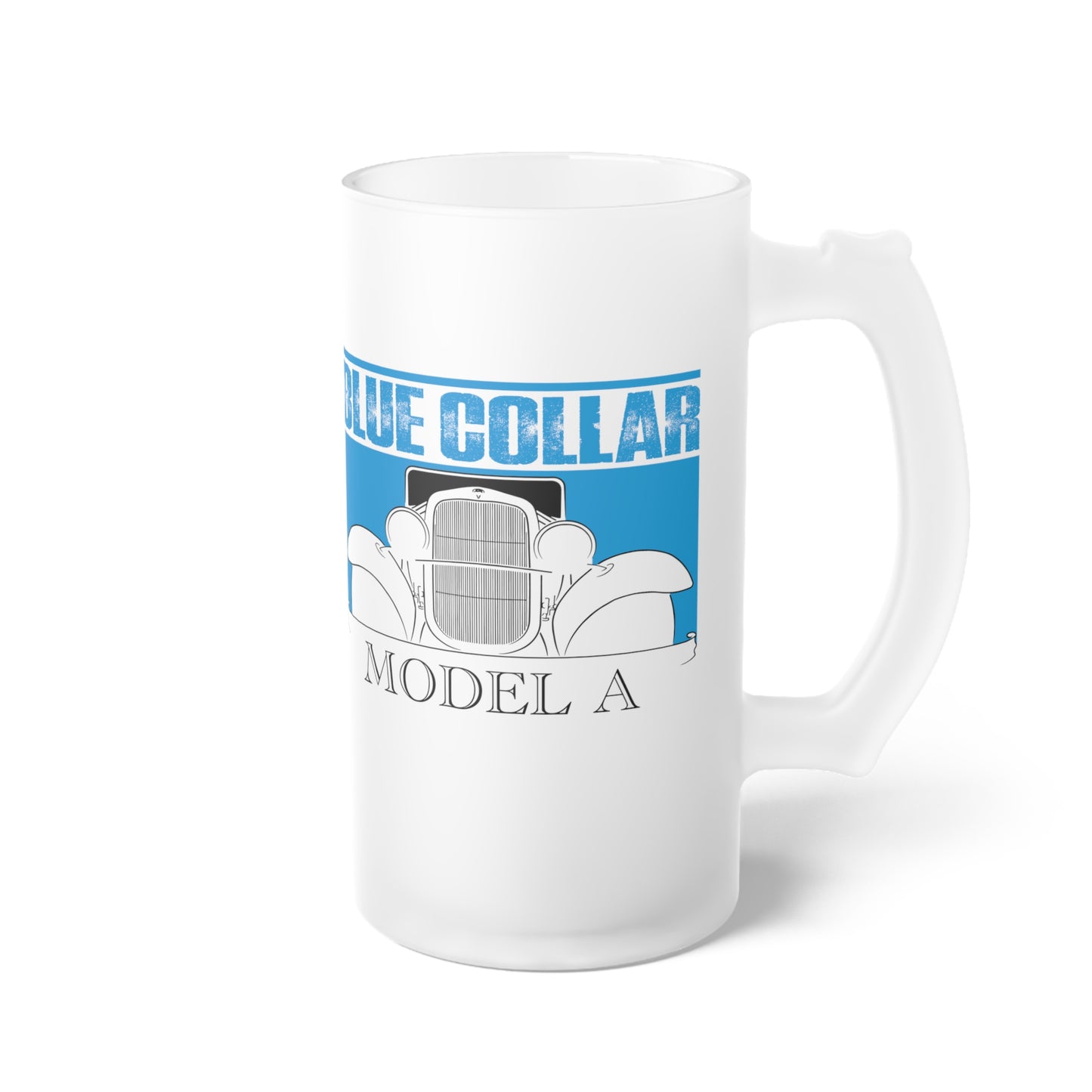 Blue Collar Model A Frosted Beer Mug