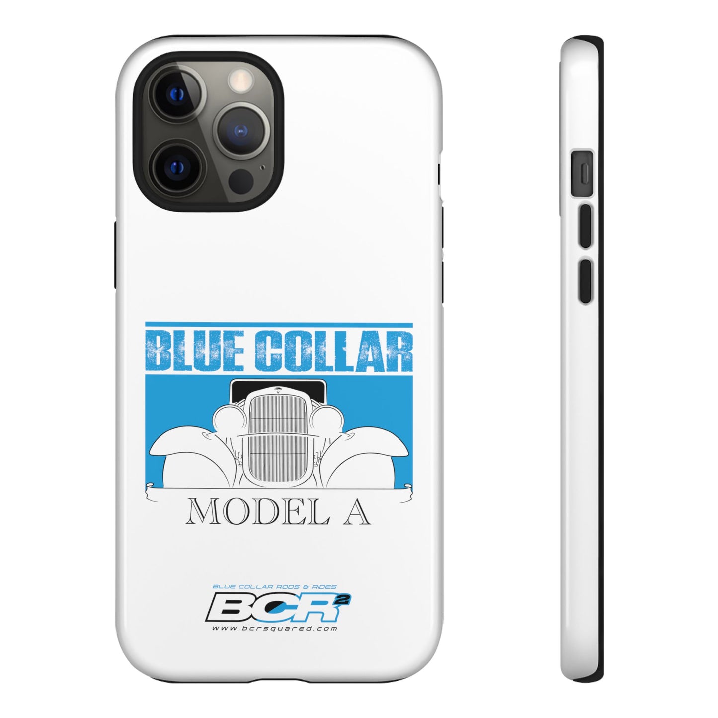 Blue Collar Model A White Phone Case