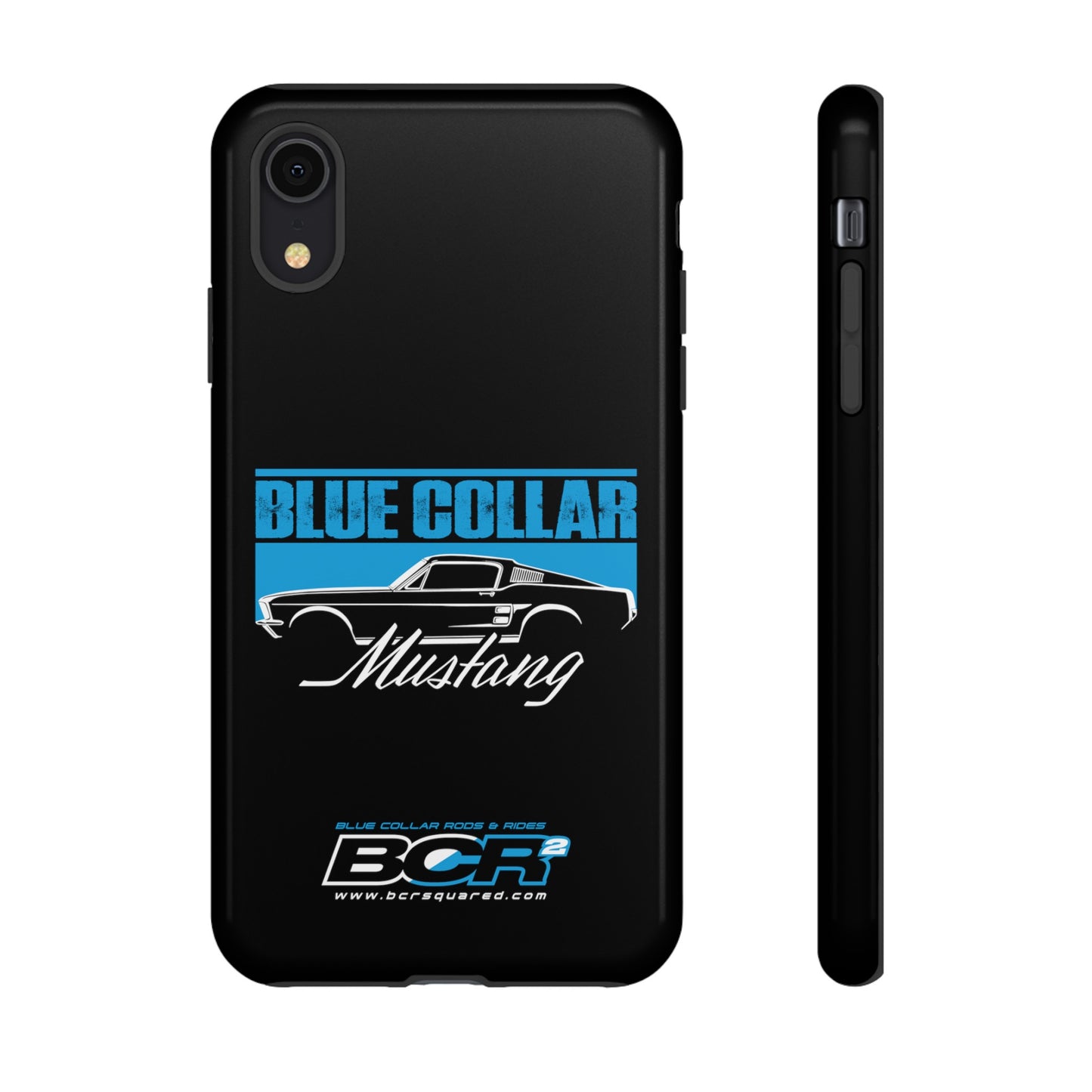 Blue Collar Mustang Black Phone Case