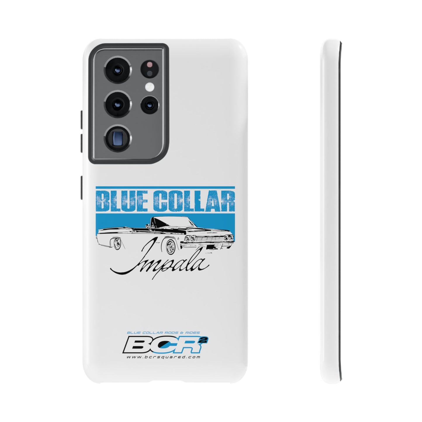 Blue Collar Impala White Phone Cases