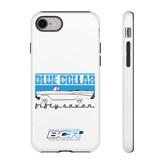 Blue Collar Fifty Seven White Phone Case