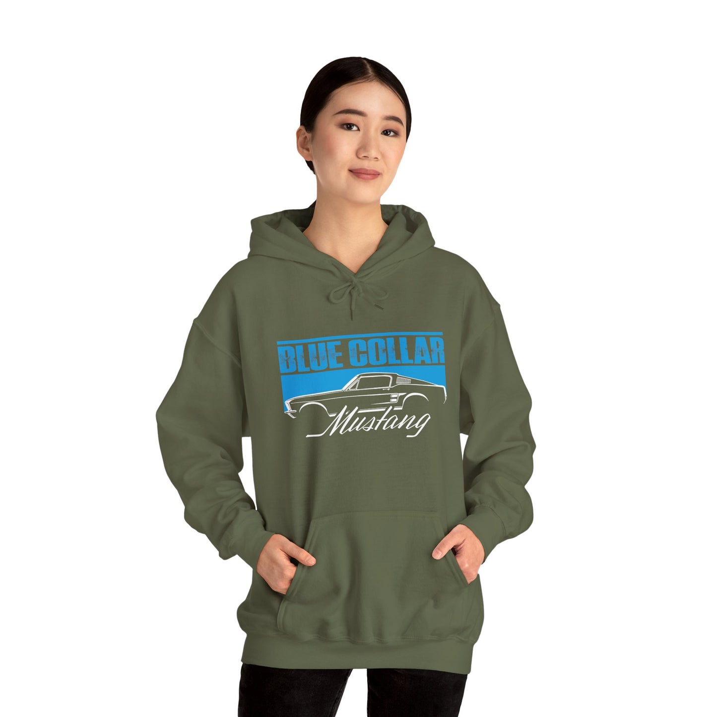 Blue Collar Mustang Hoodie