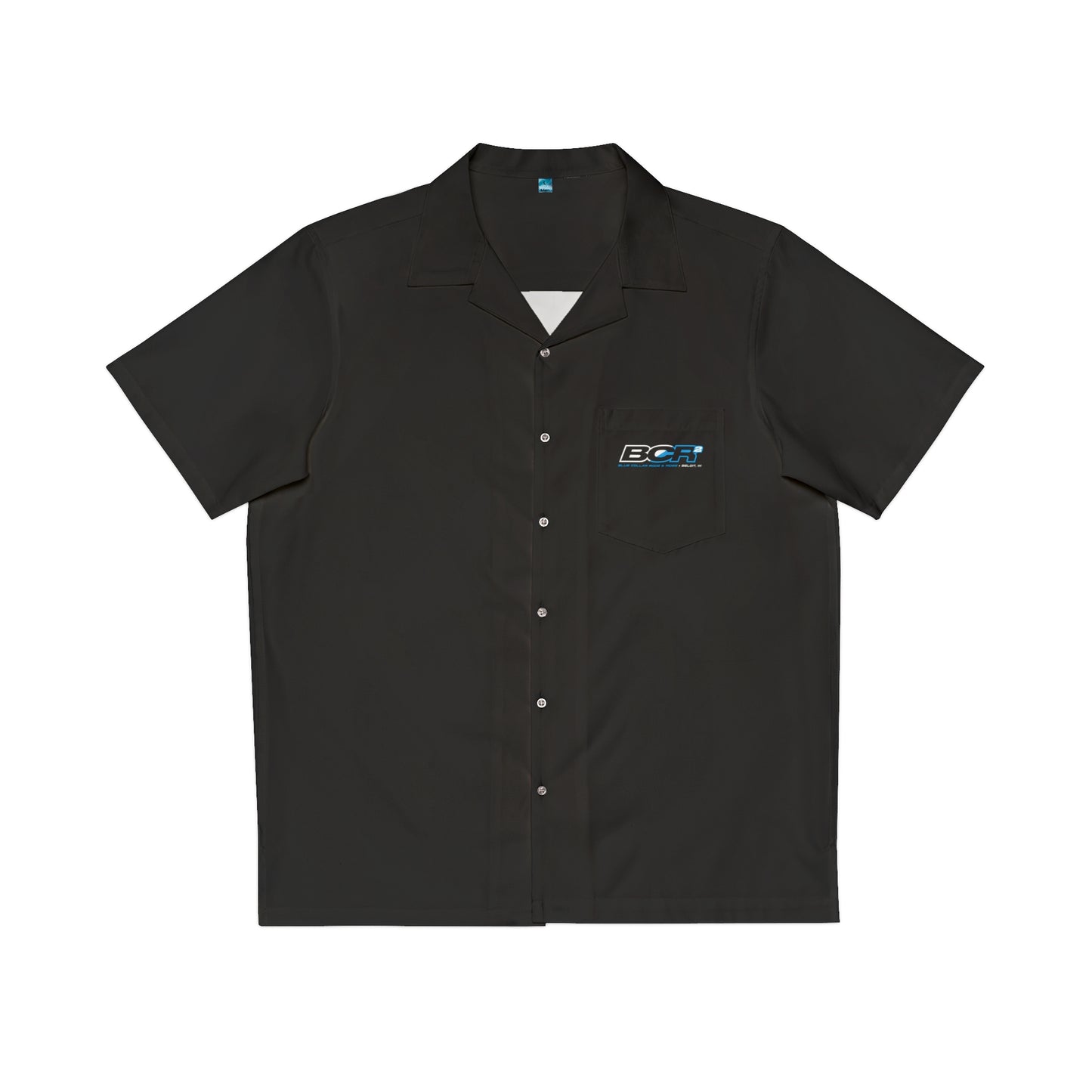 BCR Squared Logo Black Hawaiian Shirt