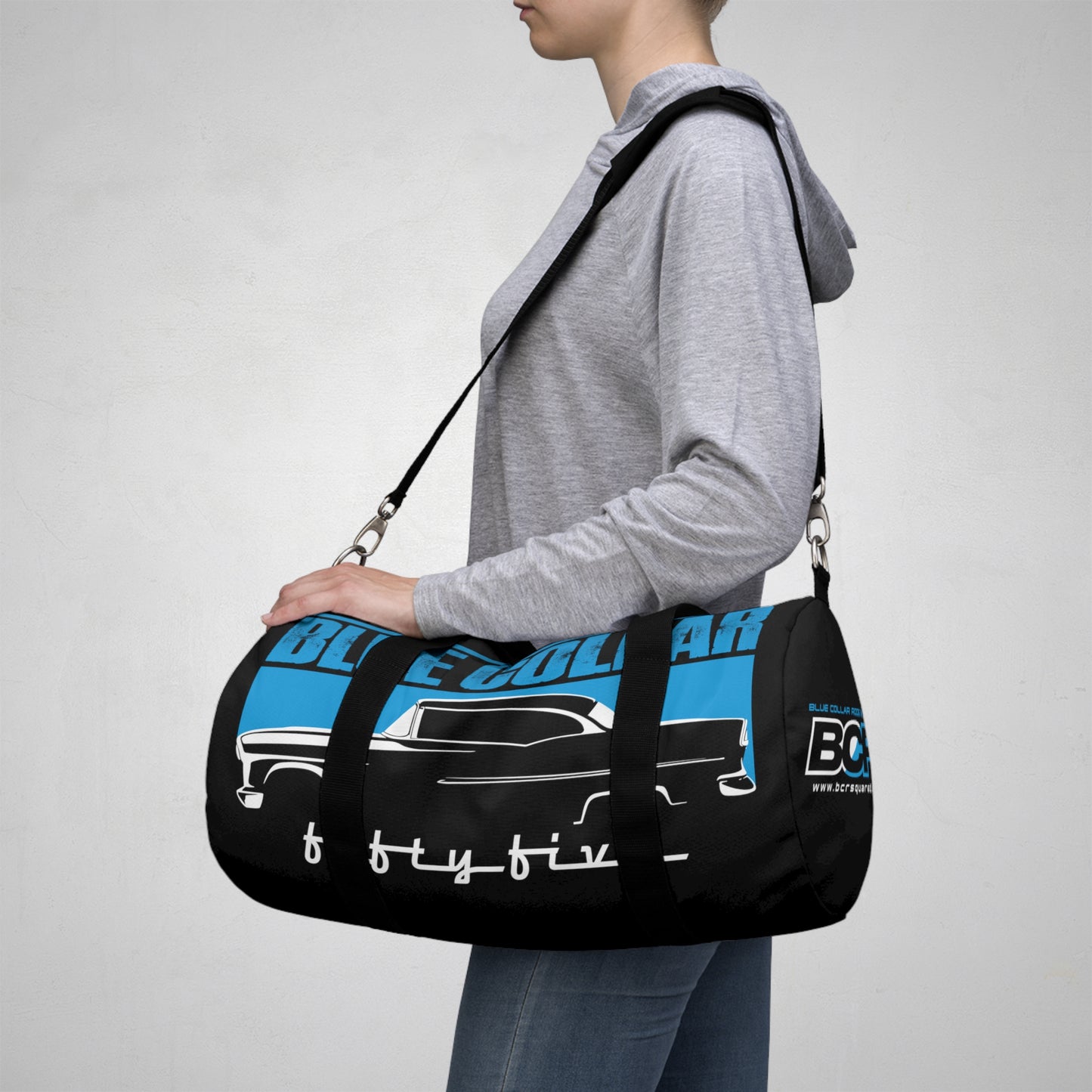 Blue Collar Fifty Five Black Duffel Bag