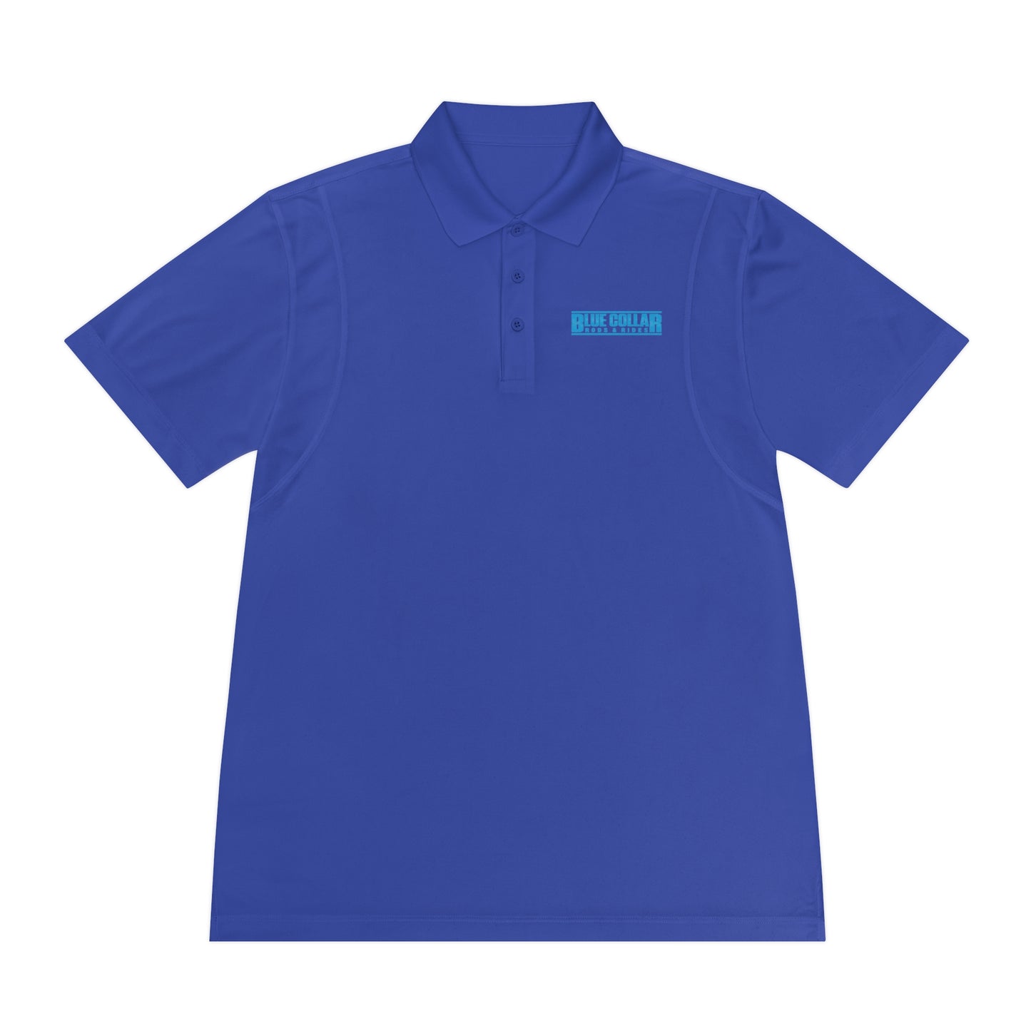 Blue Collar Block Logo Polo Shirt