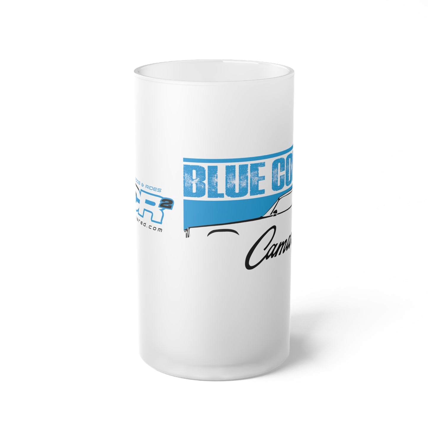 Blue Collar 2nd Gen Camaro Frosted Glass Beer Mug