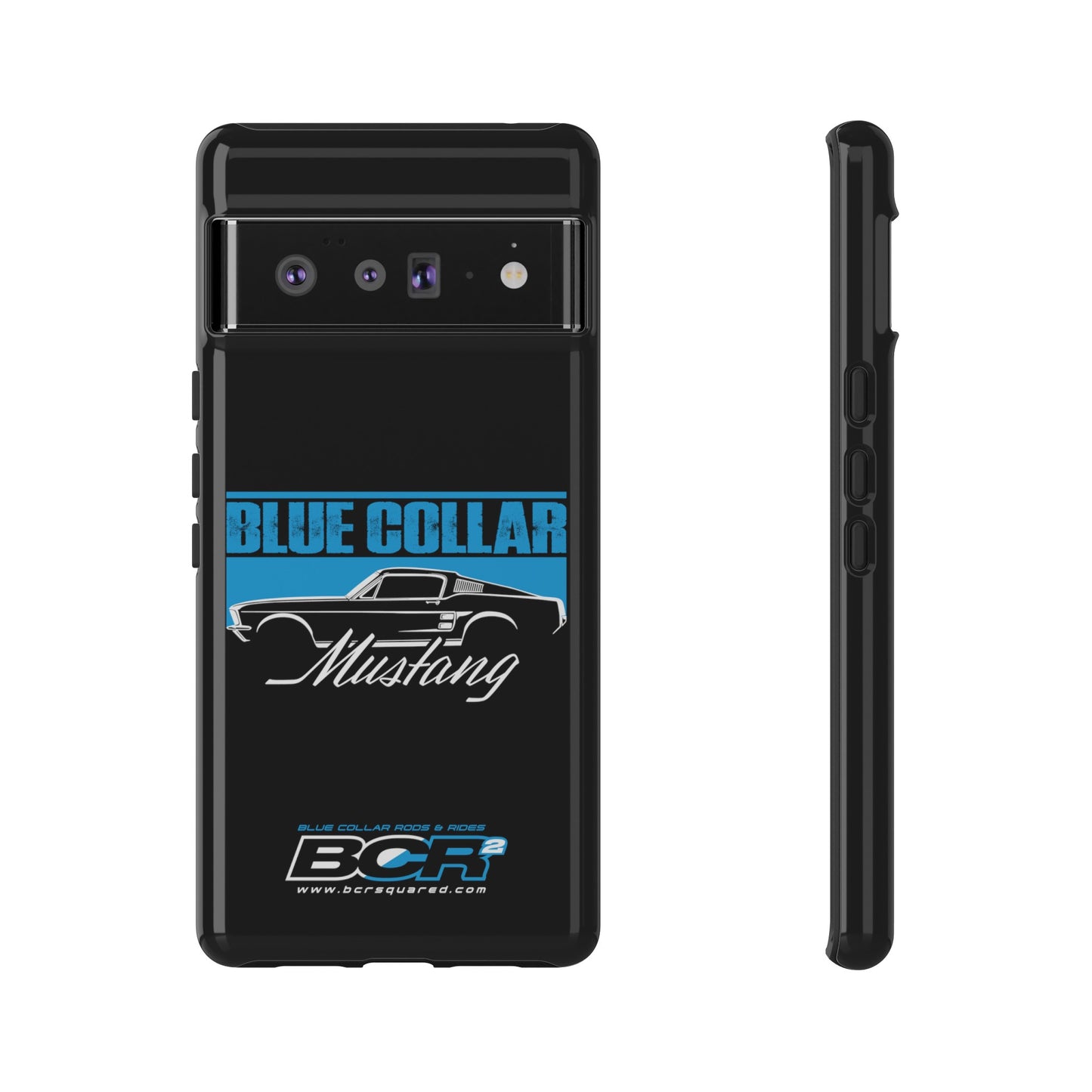 Blue Collar Mustang Black Phone Case