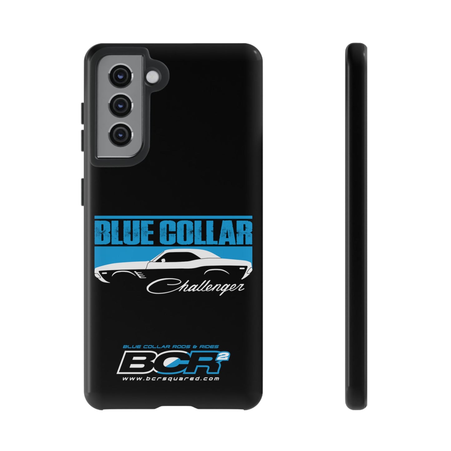 Blue Collar Challenger Black Phone Cases