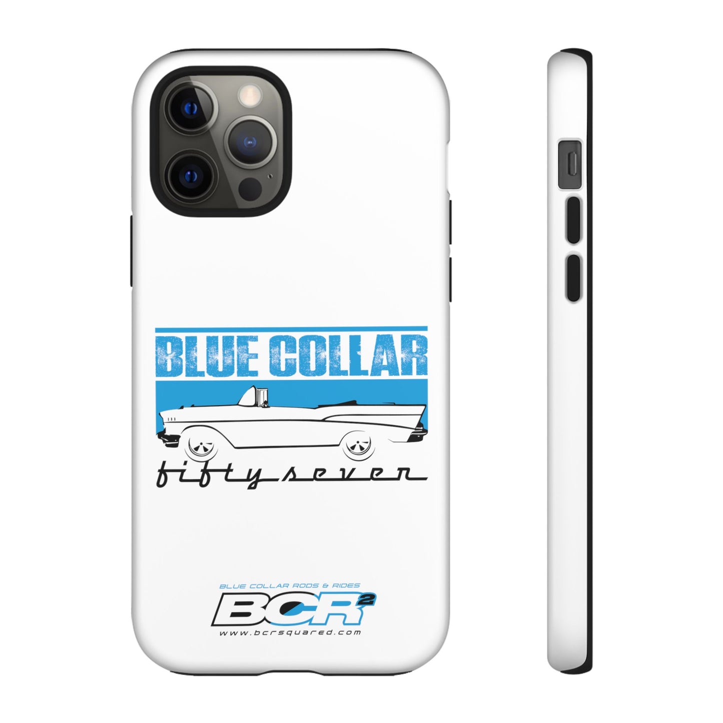 Blue Collar Fifty Seven White Phone Case