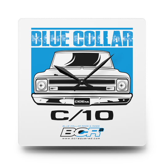 Blue Collar C/10 Wall Clock