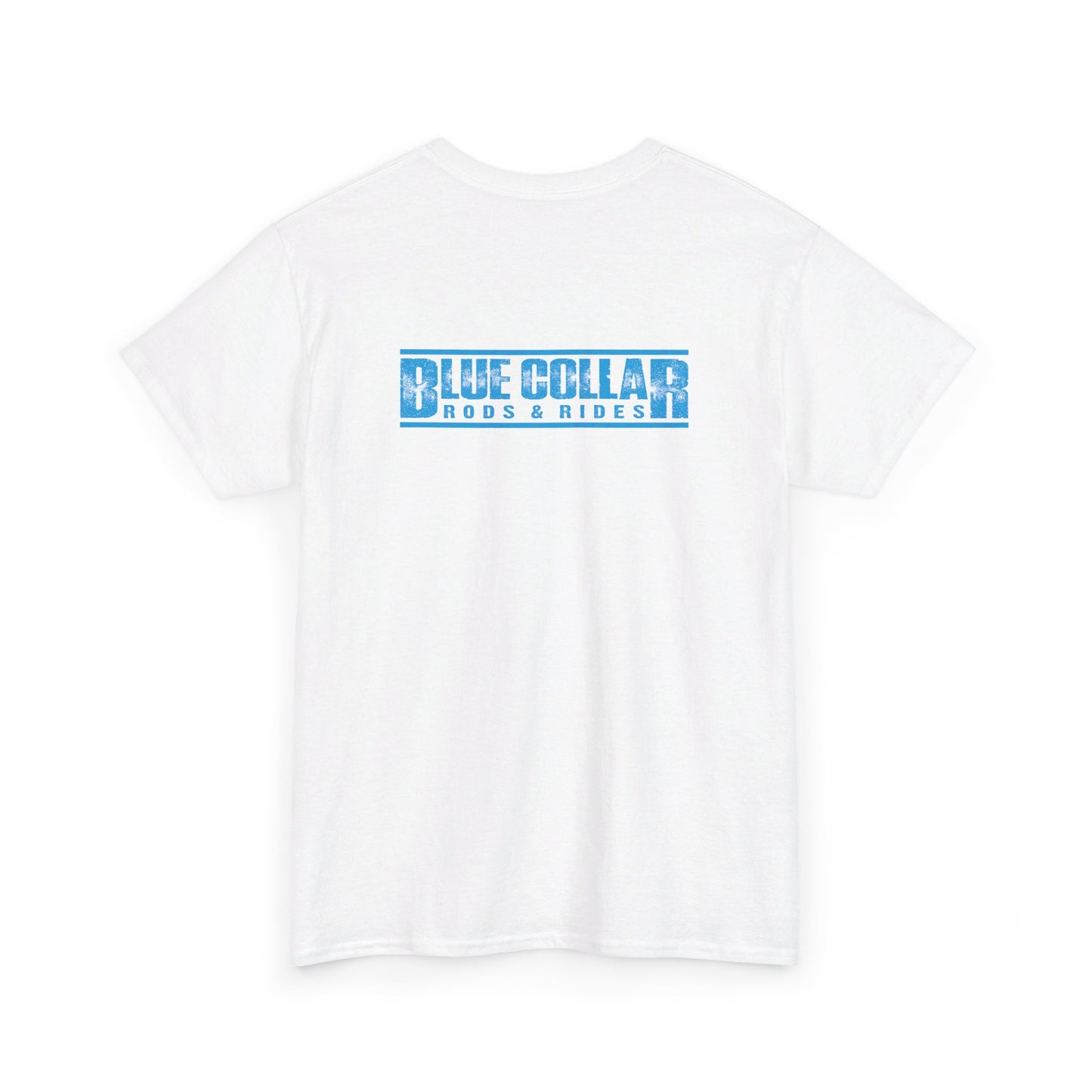 Blue Collar Block Logo Small Front Tee