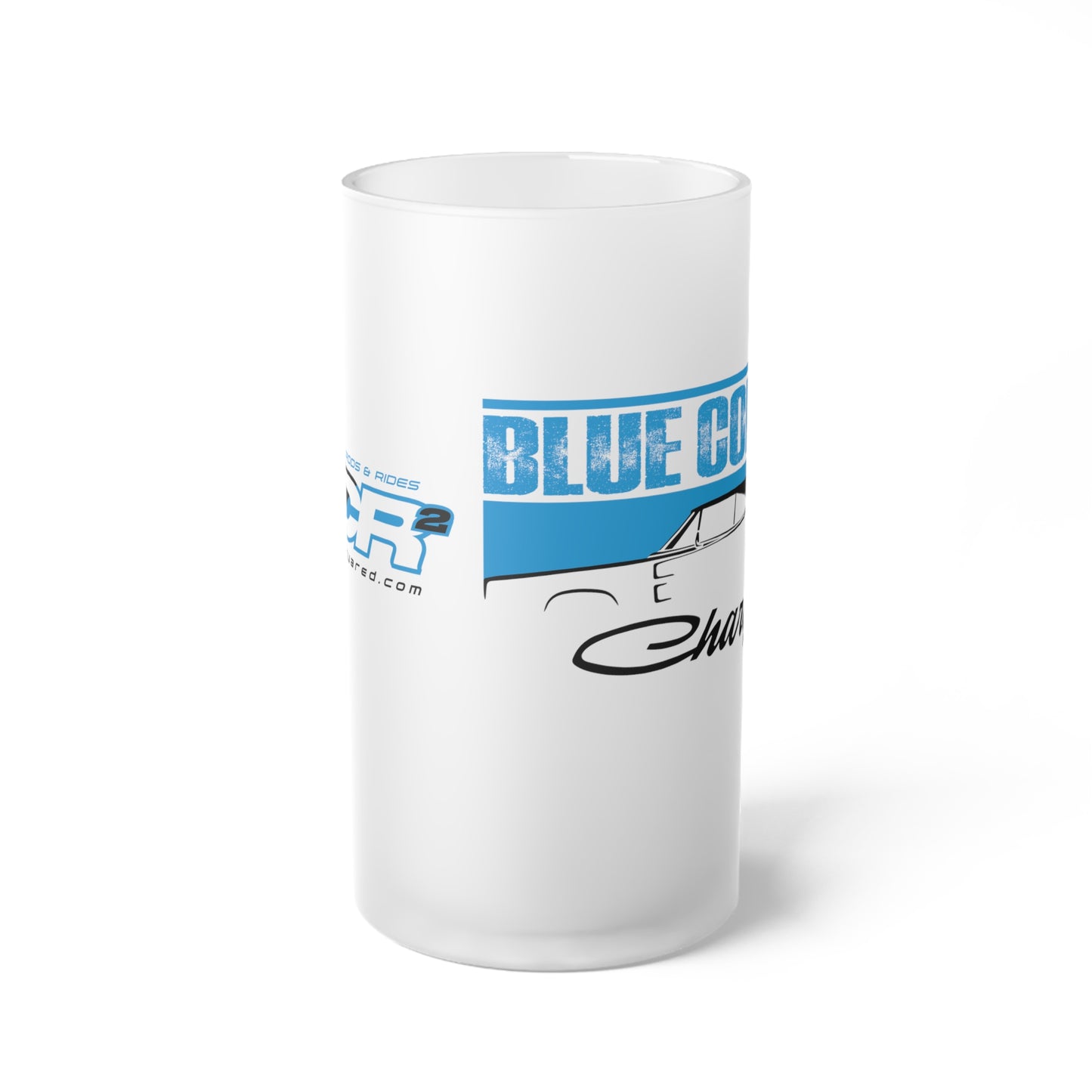 Blue Collar Charger Frosted Beer Mug