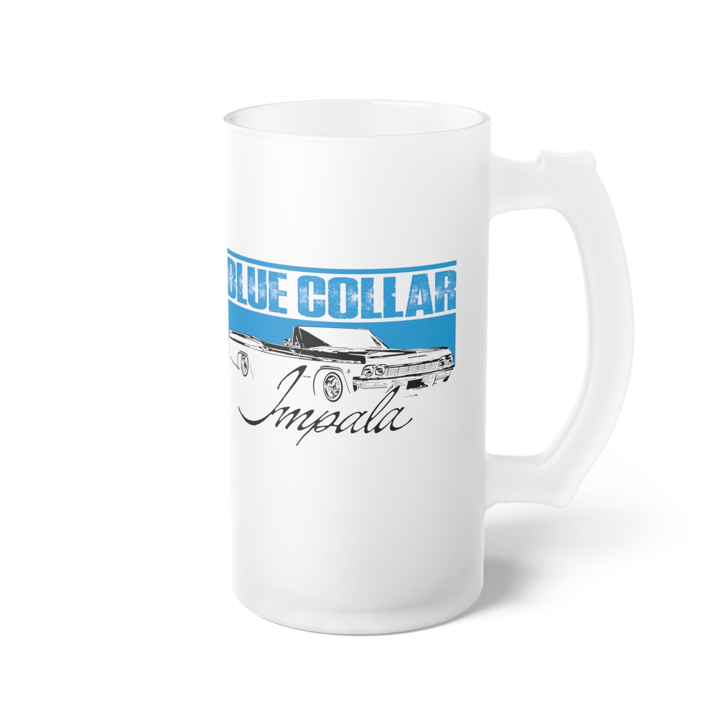 Blue Collar Impala Frosted Beer Mug