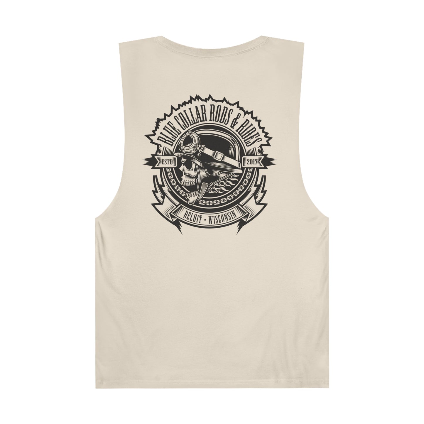 Blue Collar Skull 1 Unisex Sleeveless Tee