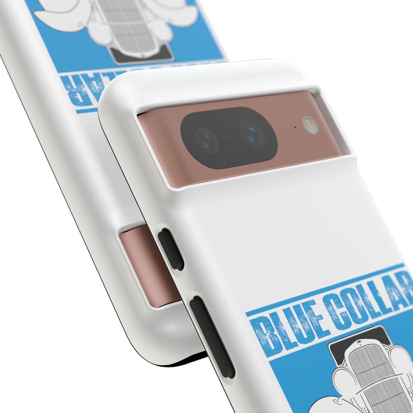 Blue Collar Model A White Phone Case