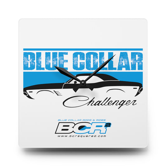 Blue Collar Challenger Wall Clock