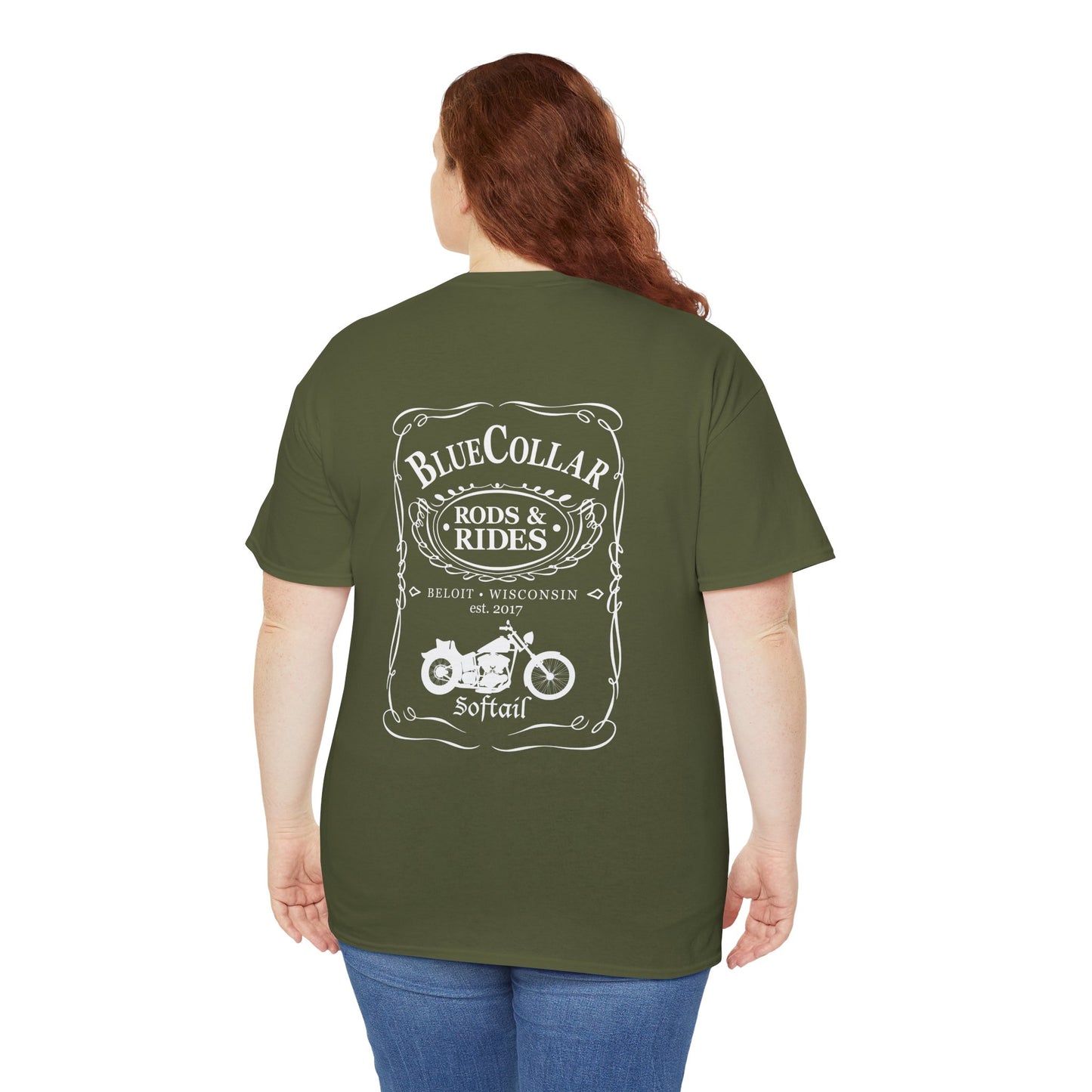 Blue Collar Softail JD Tee