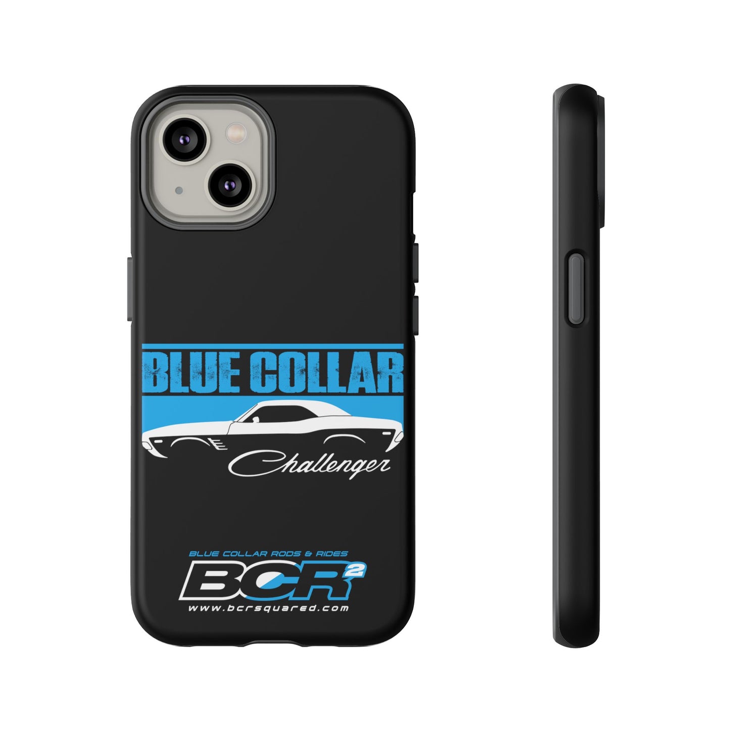 Blue Collar Challenger Black Phone Cases