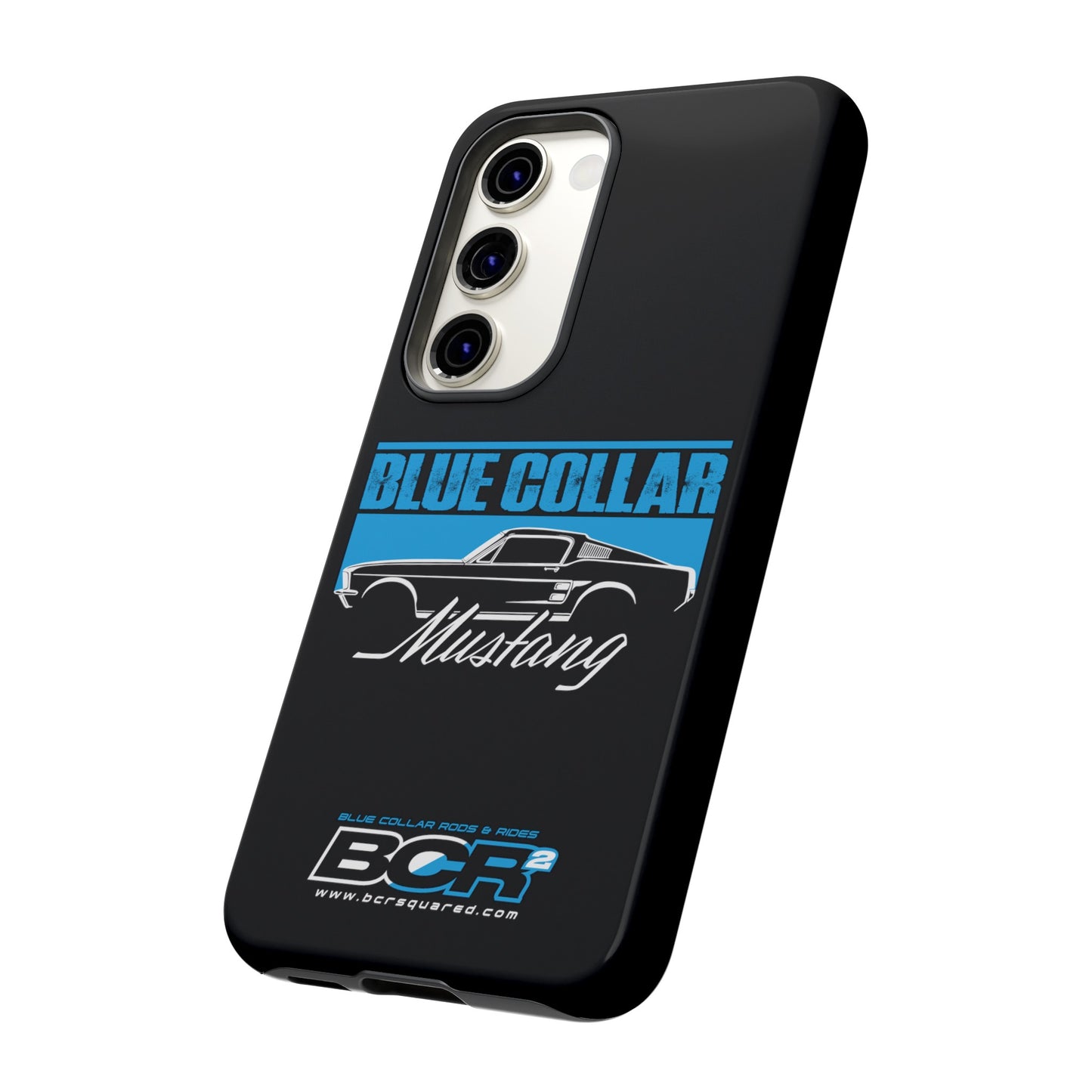 Blue Collar Mustang Black Phone Case