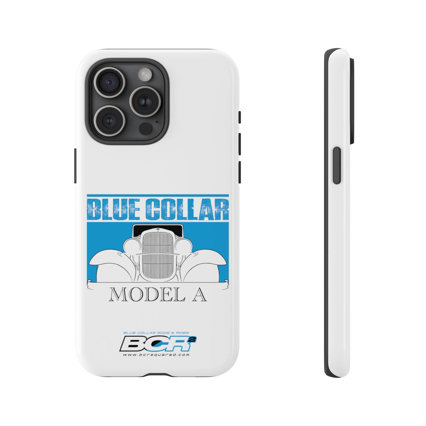 Blue Collar Model A White Phone Case