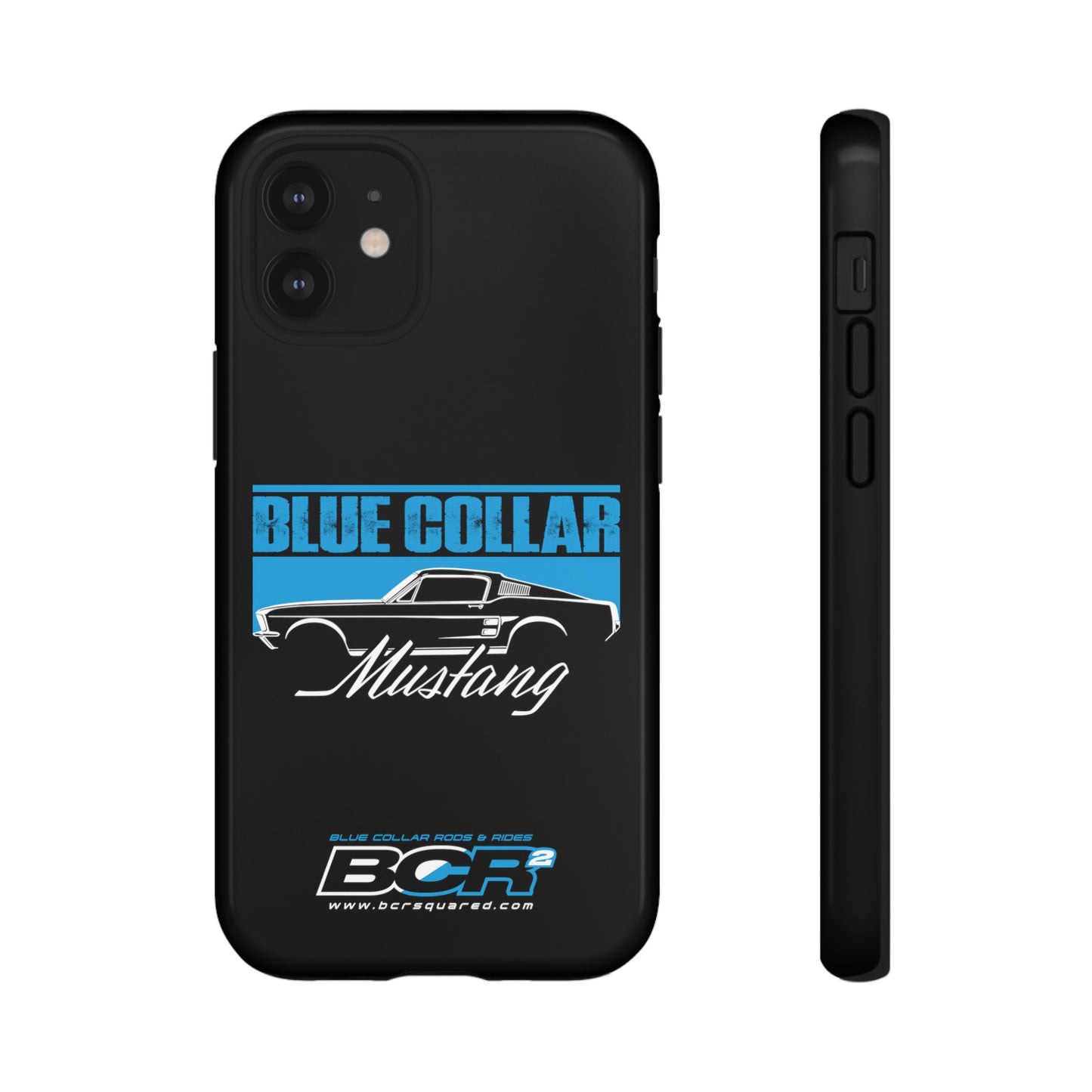 Blue Collar Mustang Black Phone Case