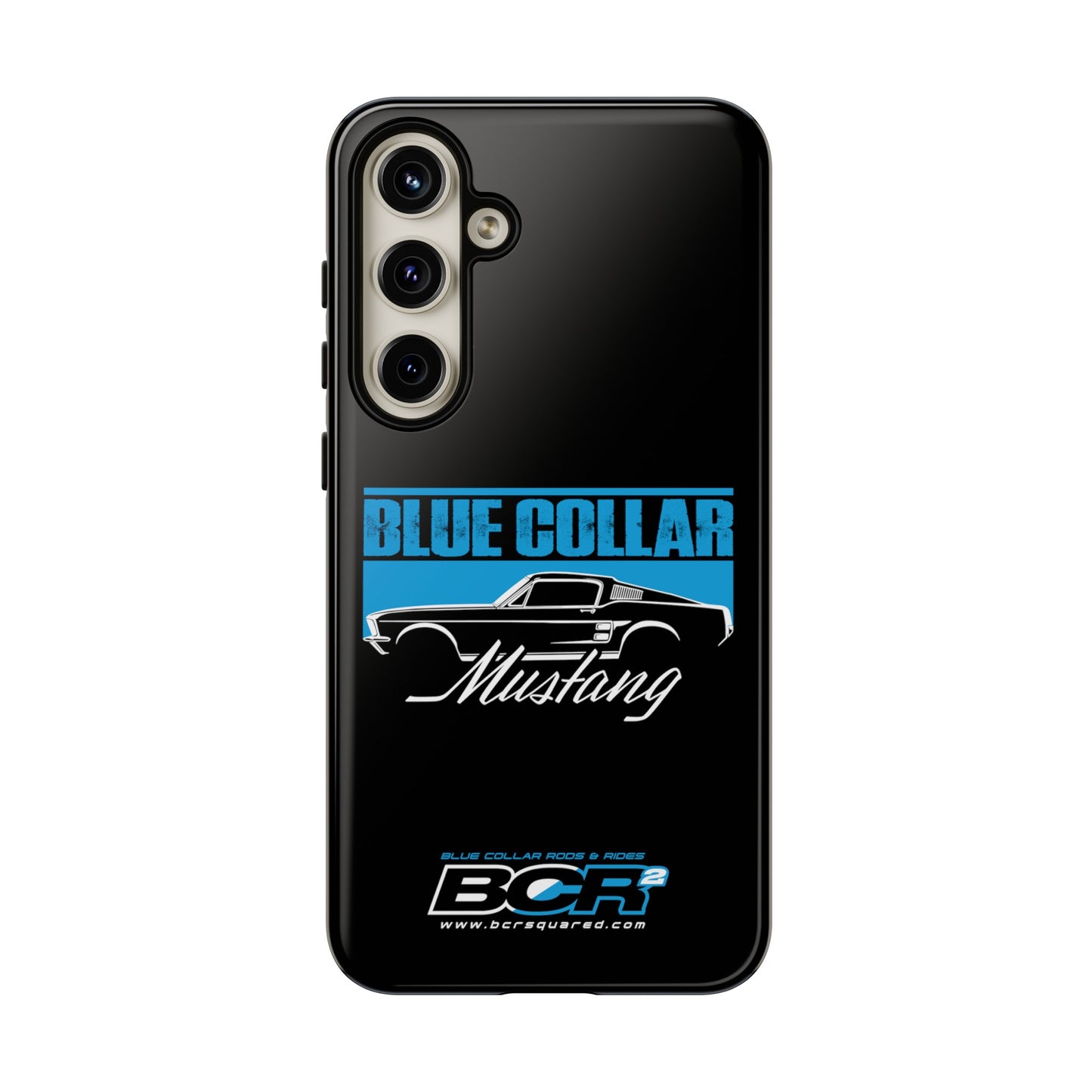 Blue Collar Mustang Black Phone Case