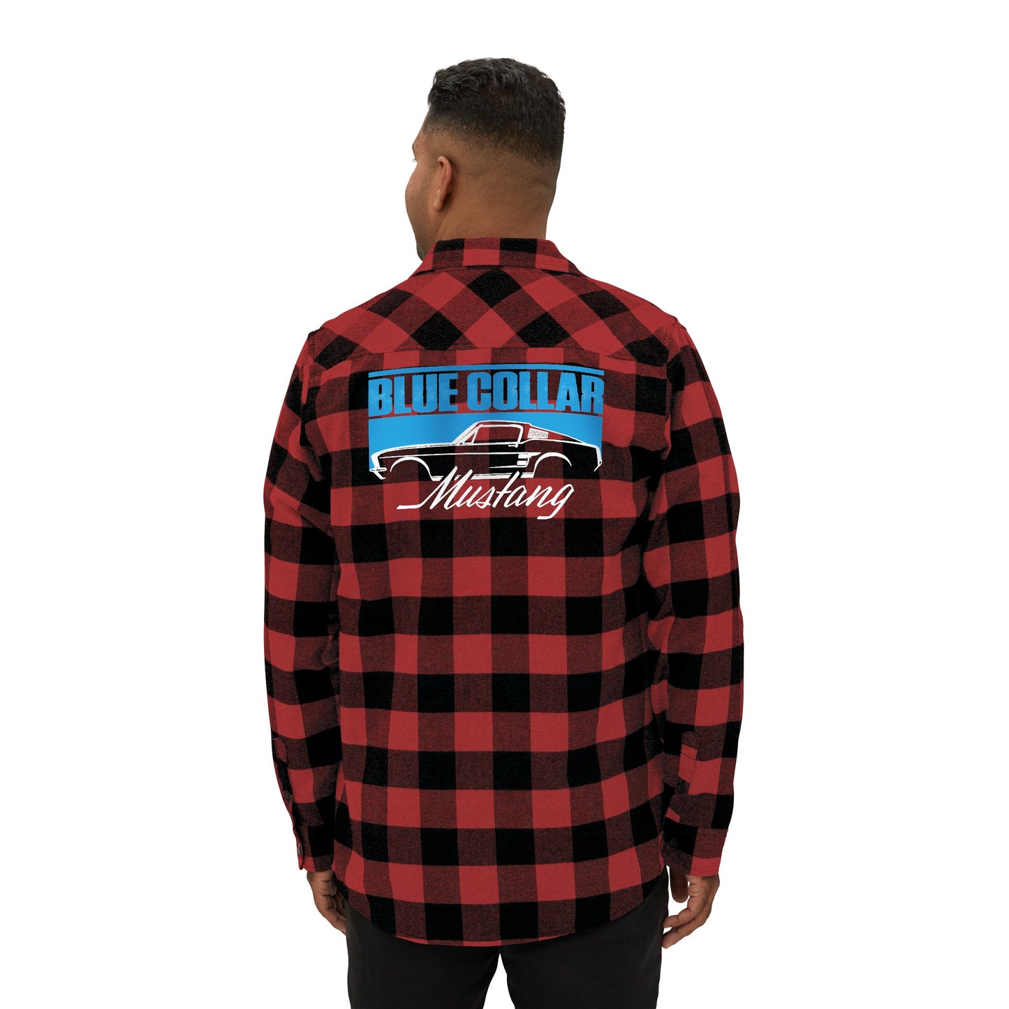 Blue Collar Mustang Flannel Shirt