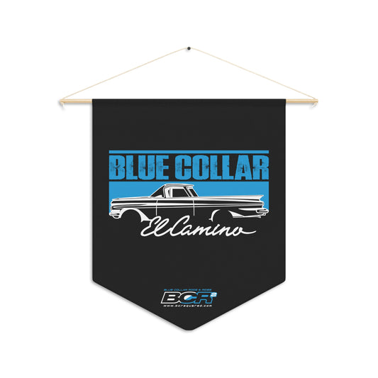 Blue Collar El Camino Pennant Banner