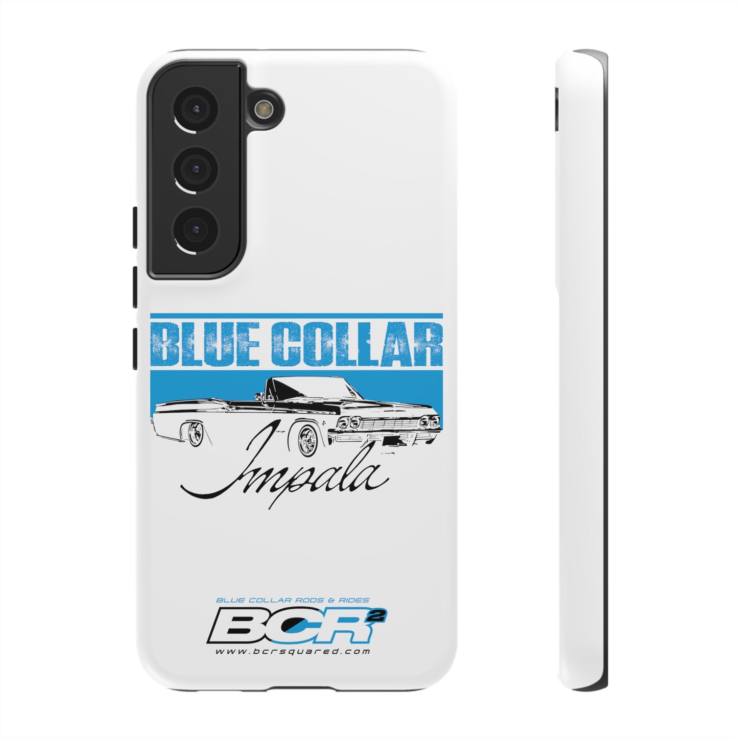 Blue Collar Impala White Phone Cases