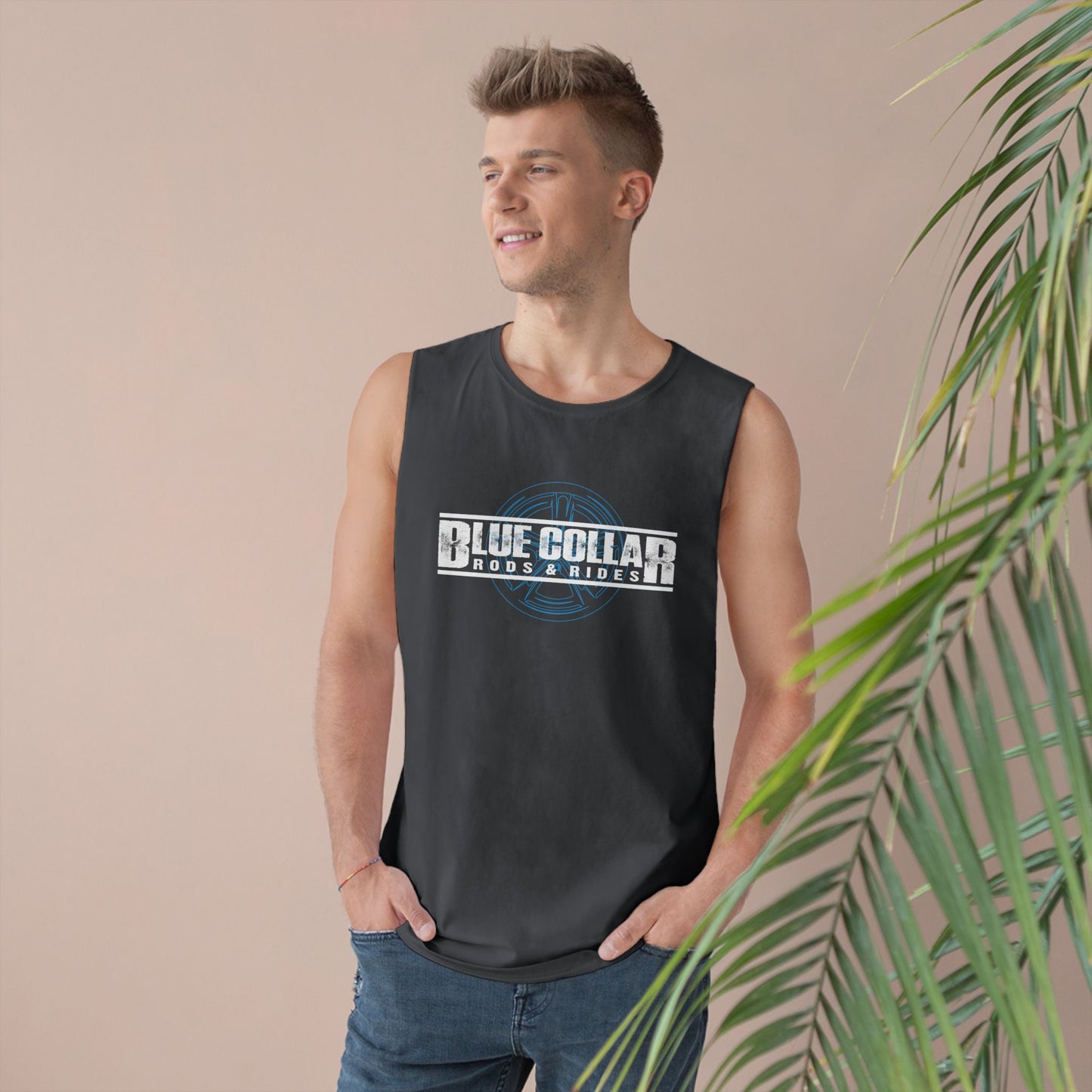 Blue Collar Wheel Sleeveless Tee