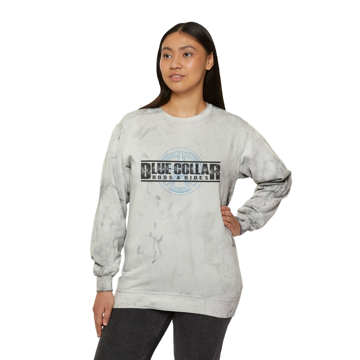 Blue Collar Wheel Color Blast Sweatshirt