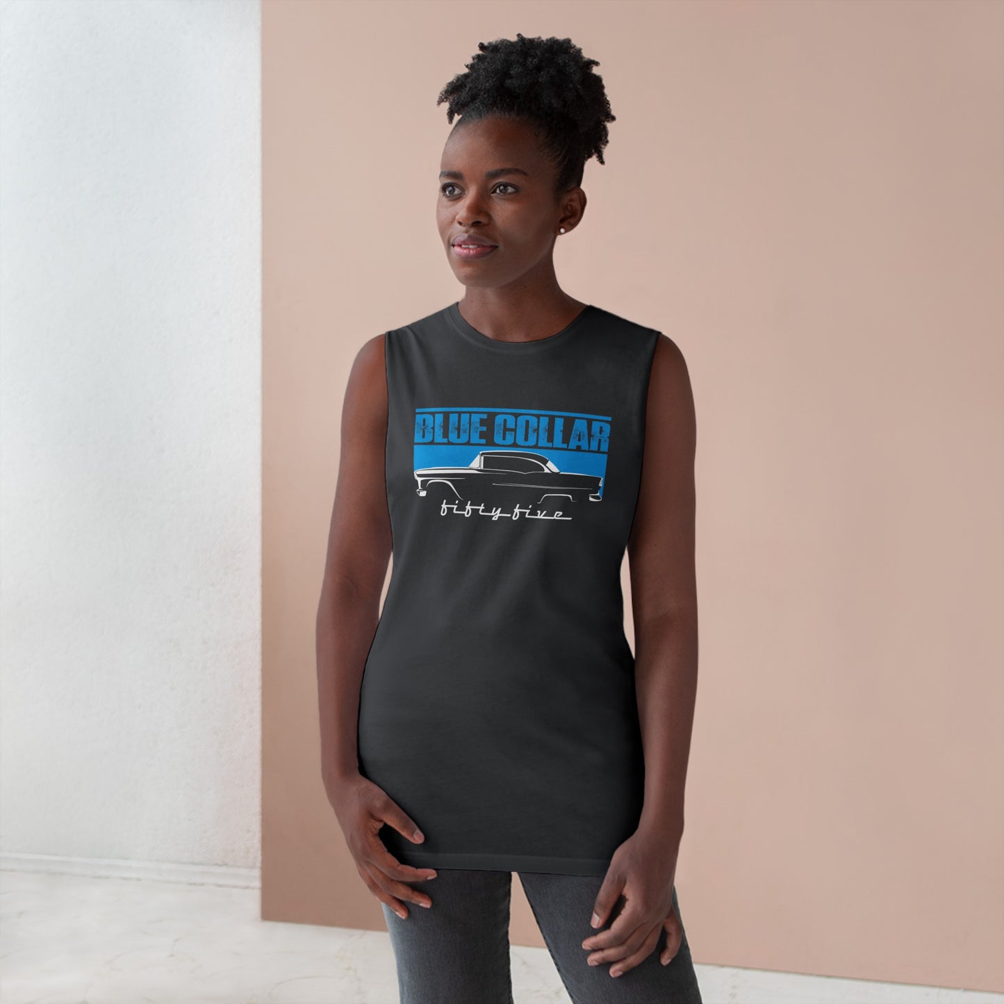 Blue Collar Fifty Five Sleeveless Tee