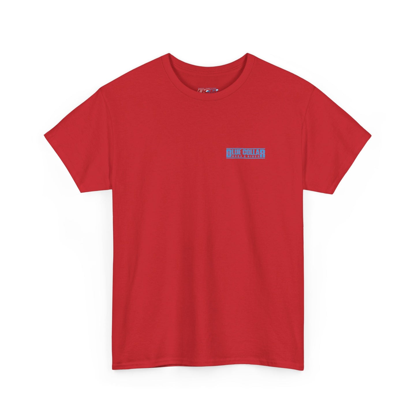 Blue Collar Block Logo Small Front Tee